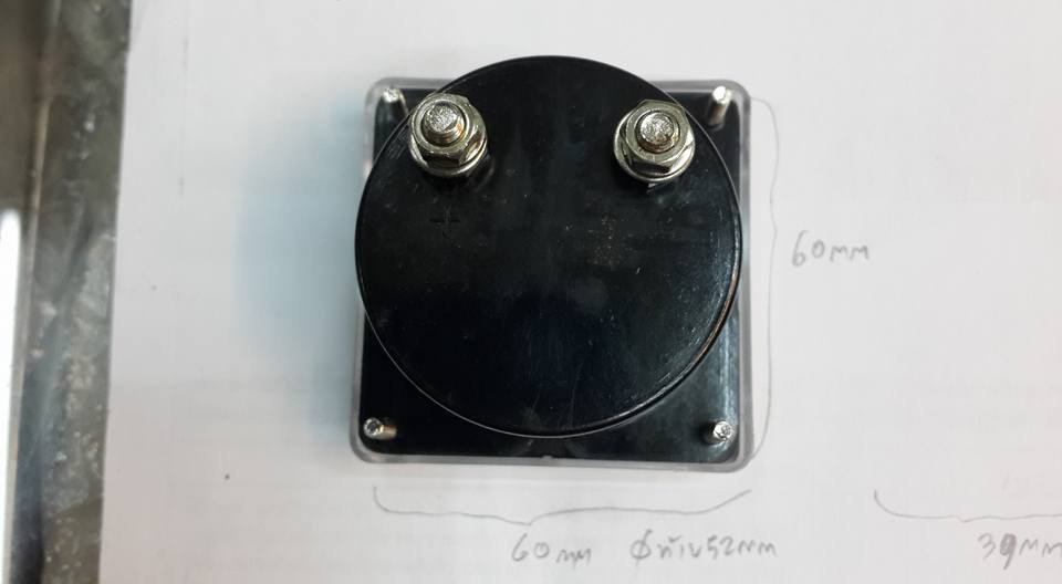 มิเตอร์เข็ม1AAC1แอมป์เอซีต่อตรงรุ่นS-60ขนาดกว้าง60มมยาว60มมสูง52มม(60x60x52MM)Iรุ่นS60ราคาอนาล็อกมิเตอร์ANALOG METERญี่ปุ่นJAPAN