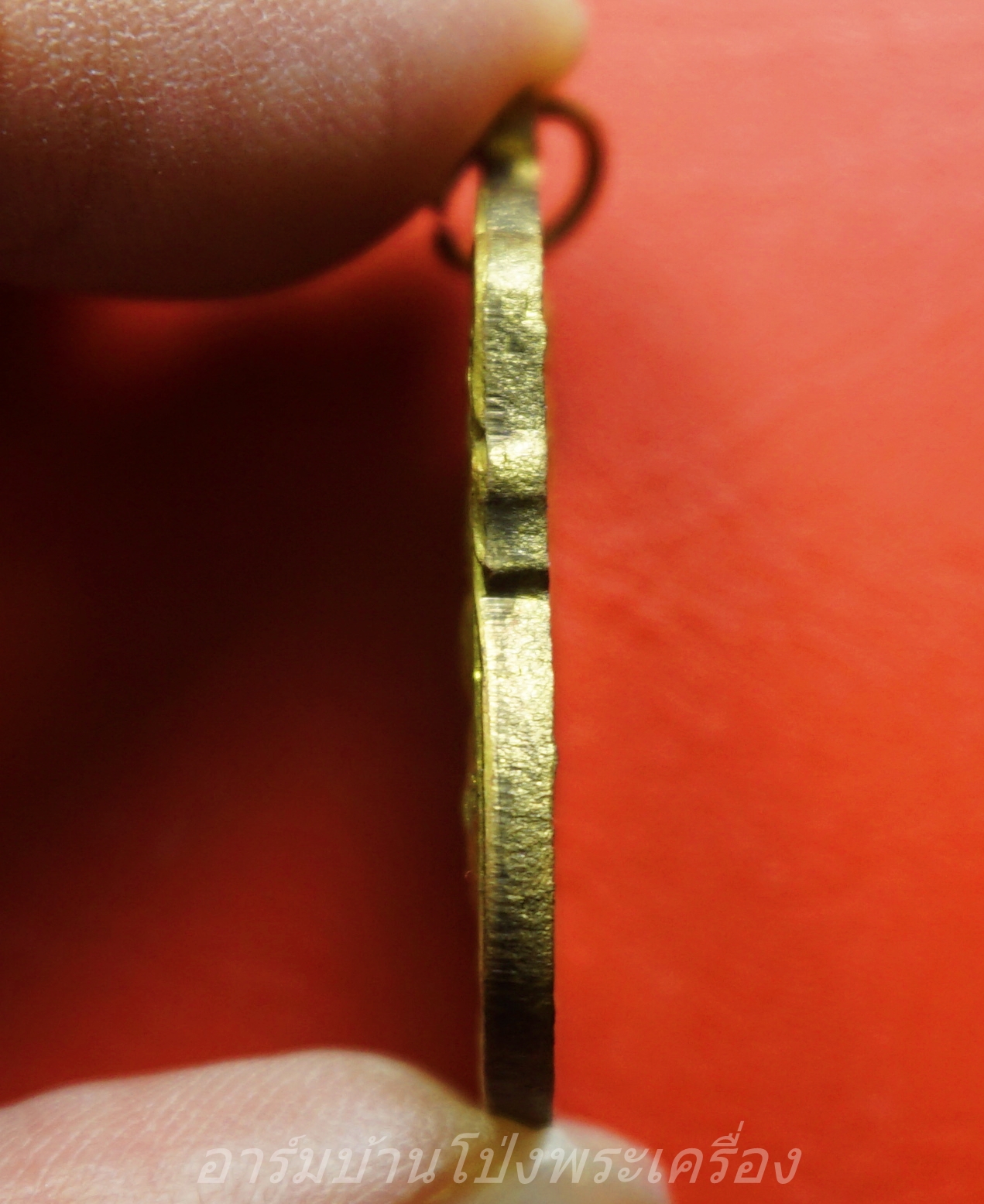 หลวงพ่อสัมฤทธิ์ วัดถ้ำแฝด งานกฐิน ปี๒๕๔๐ ขี่แรด เนื้อทองเหลือง(องค์ที่1)