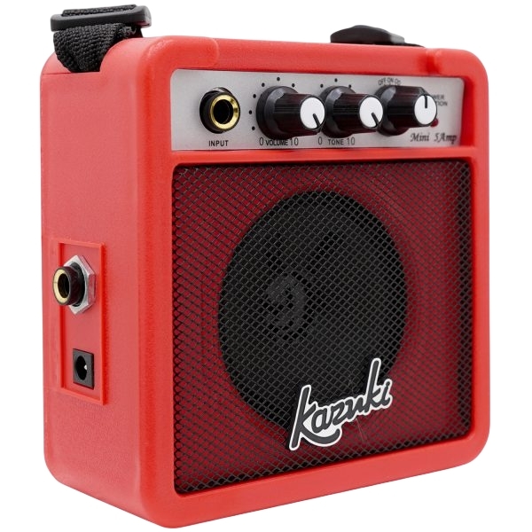 Kazuki MINI5 แอมป์กีต้าร์ไฟฟ้า 5 วัตต์ มีเอฟเฟ็กเสียงแตก ขนาดพหพา เลือกสี