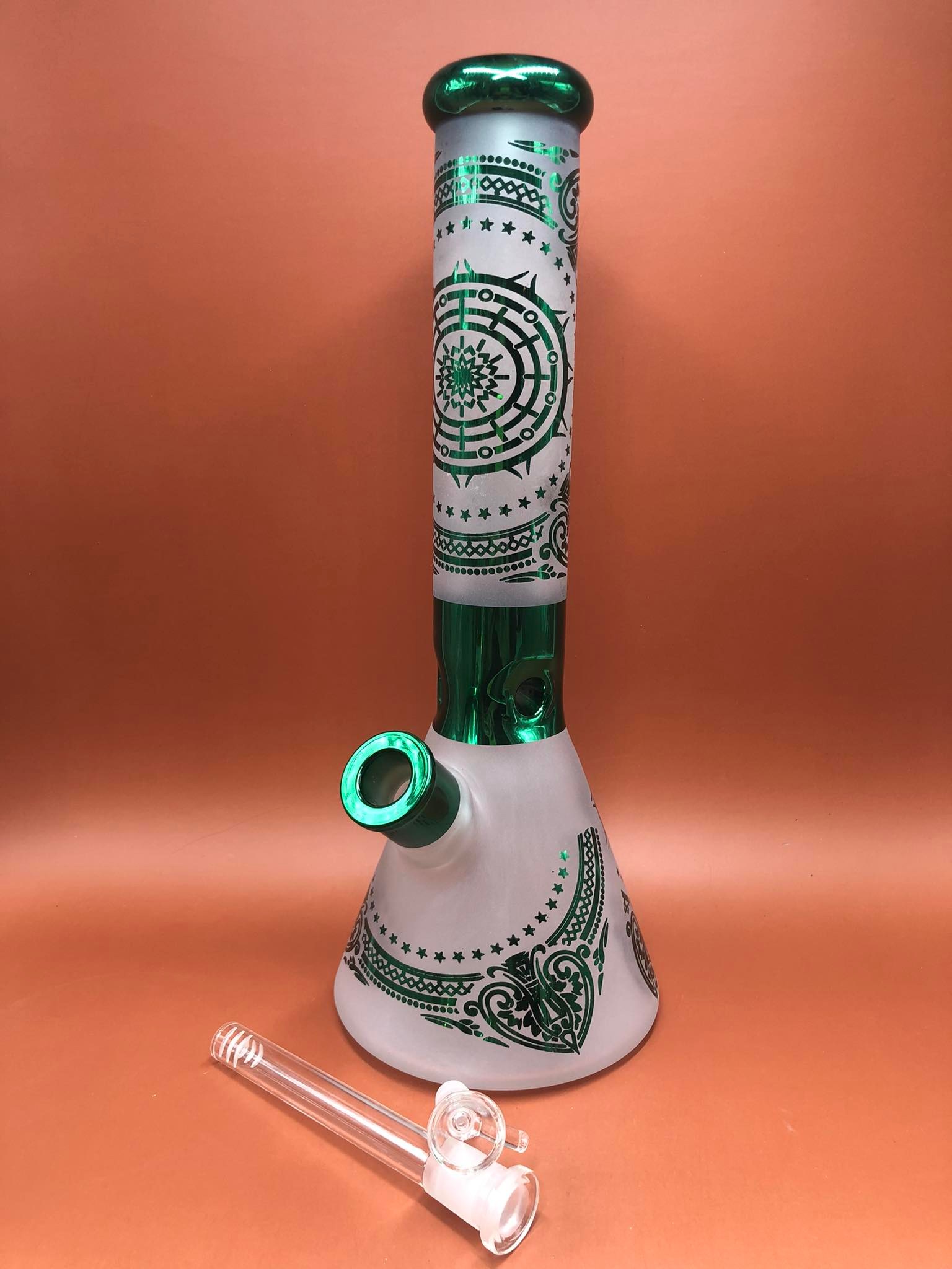 Sun Star Glass Bong (Green)