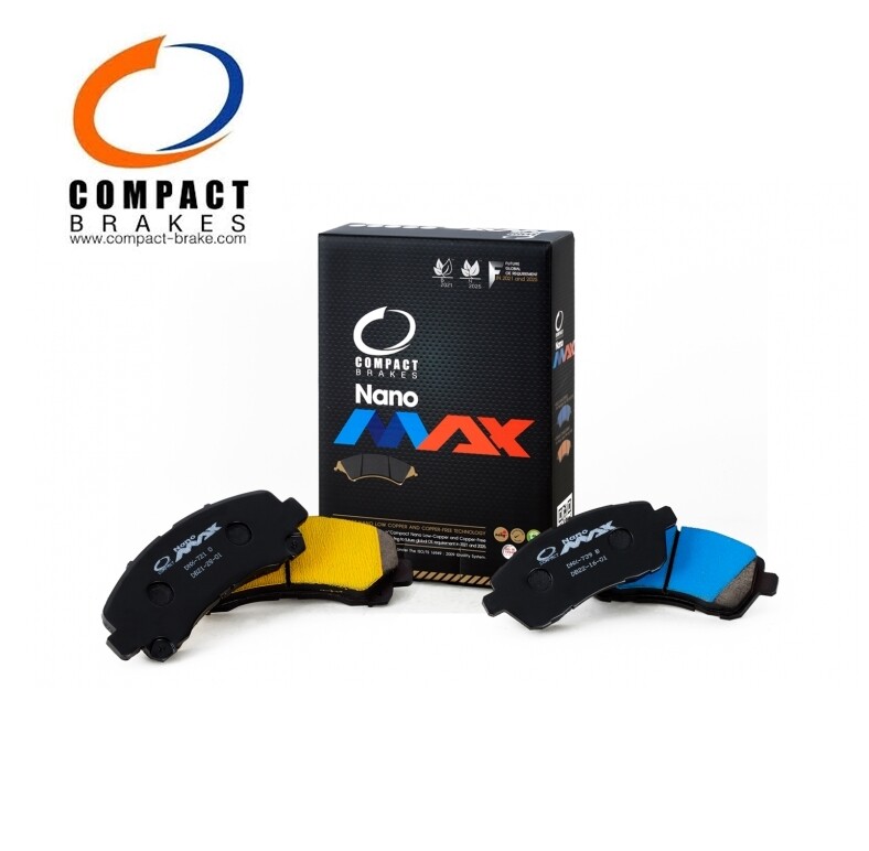 Compact Nanomax ผ้าเบรคคู่หลัง MAZDA 3 2.0 E, C, S ปี 2014-2016, Mazda 3 2.0 E, C, S, SP ปี 2014-2016 DNX-1729