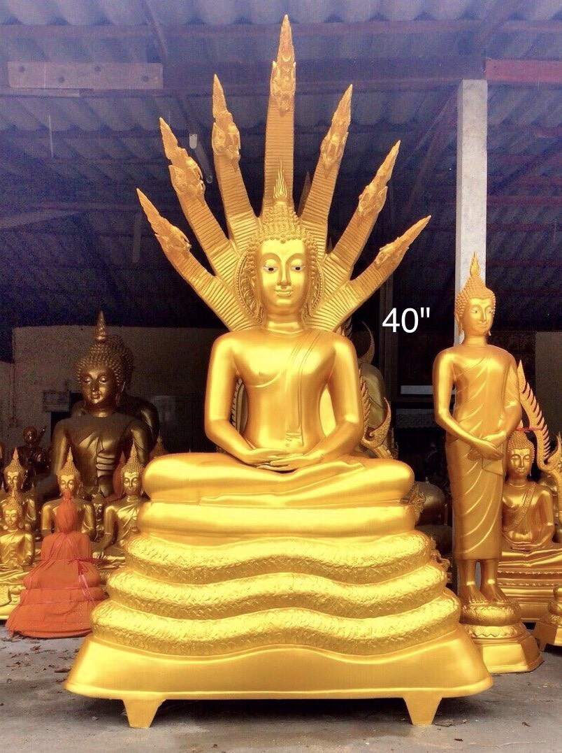 พระประธานปางนาคปรก 40 นิ้ว เนื้ออัลลอย