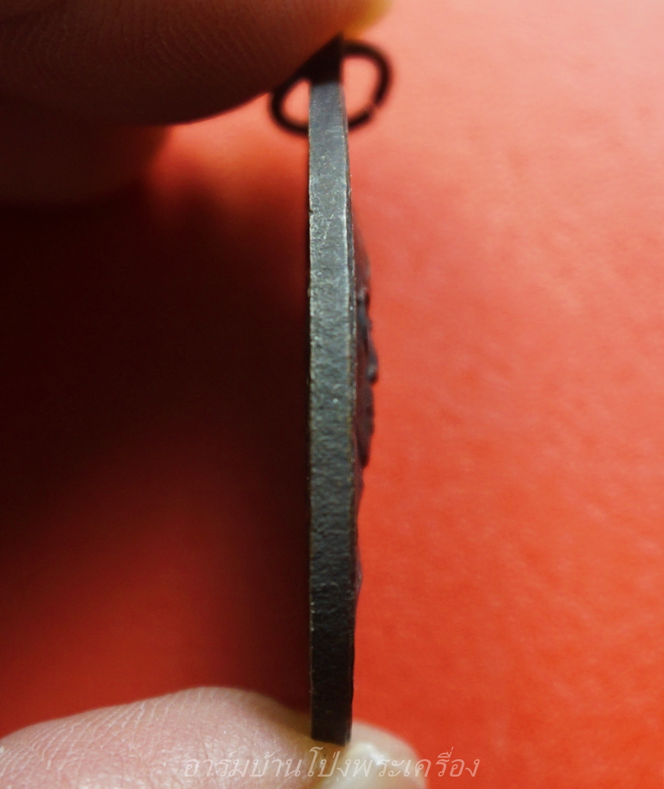 พระครูวาปีวรคุณ(หลวงพ่อนิตย์) วัดวาปีสุทธาวาส อ.จอมบึง จ.ราชบุรี เนื้อทองแดงรมดำ(องค์ที่2)