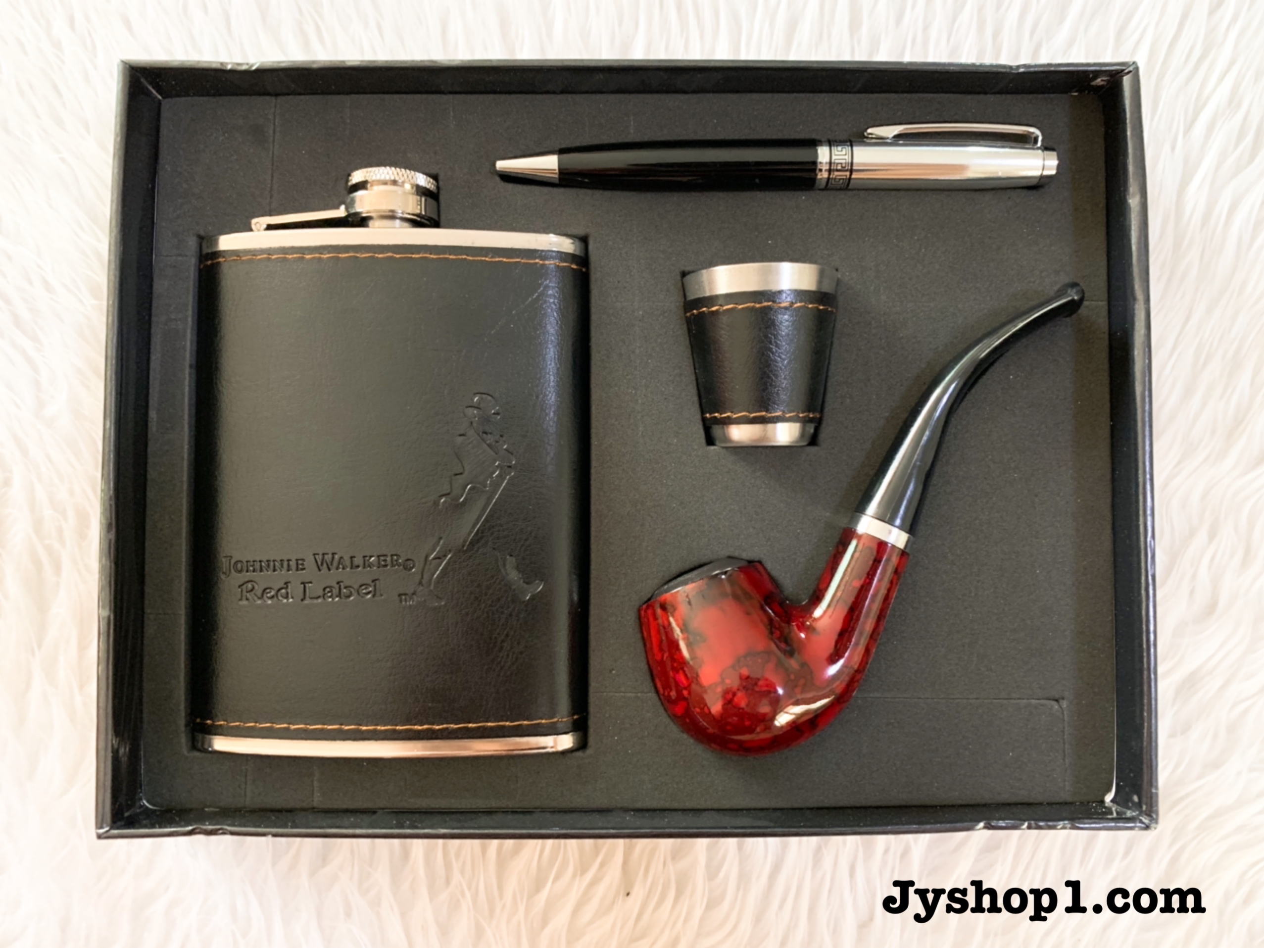 ขวดเหล้า ขวดแบบชุด พร้อมไปป์+ปากกา Johnnie Walker 2