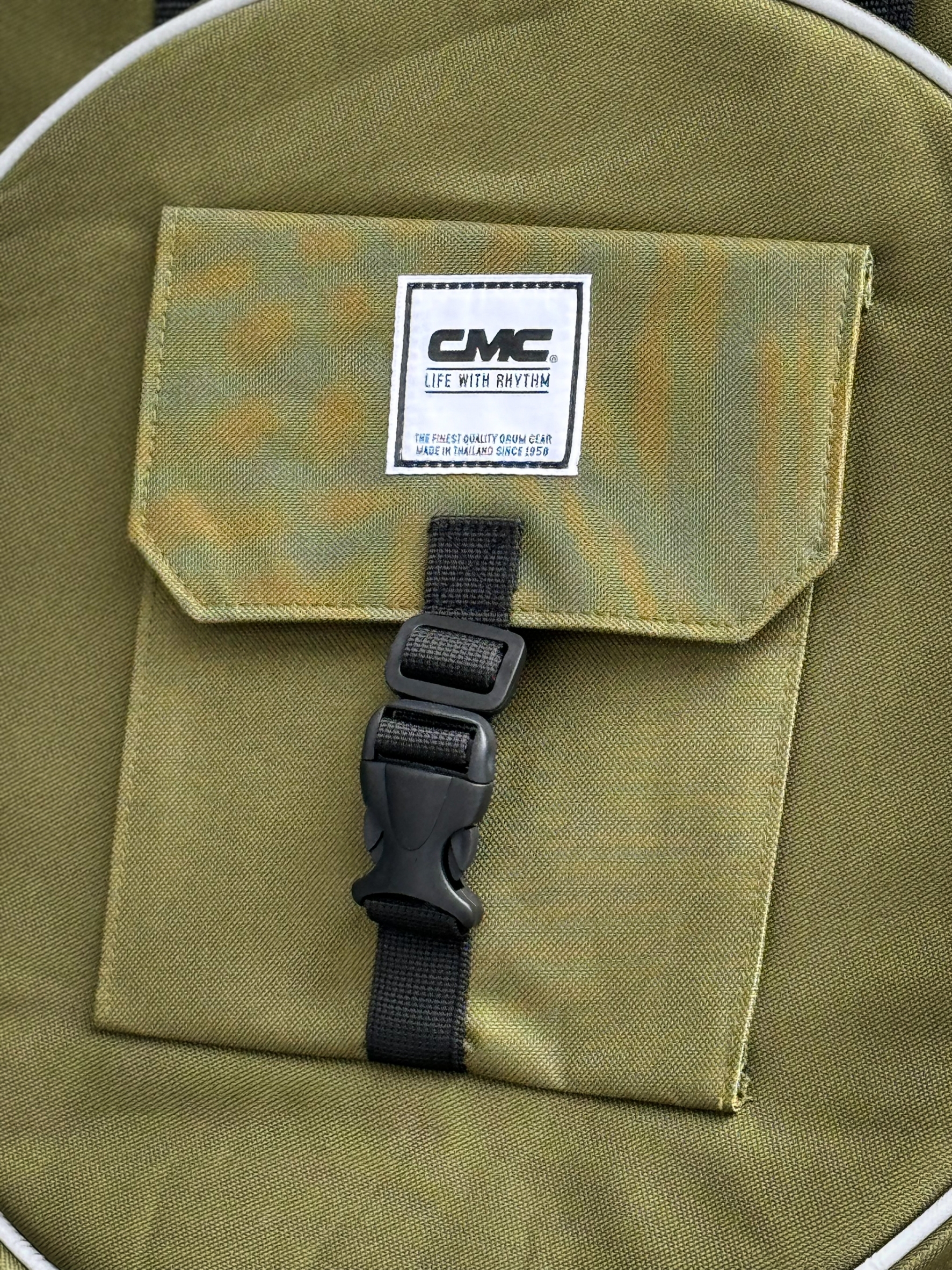 กระเป๋าฉาบ CMC เขียวล้วน บุฟองน้ำหนา ใส่ฉาบได้ทุกขนาด เลือกสีได้ กระเป๋าใส่ฉาบ ใส่ได้ถึง 22 นิ้ว ป้องกันอย่างดี