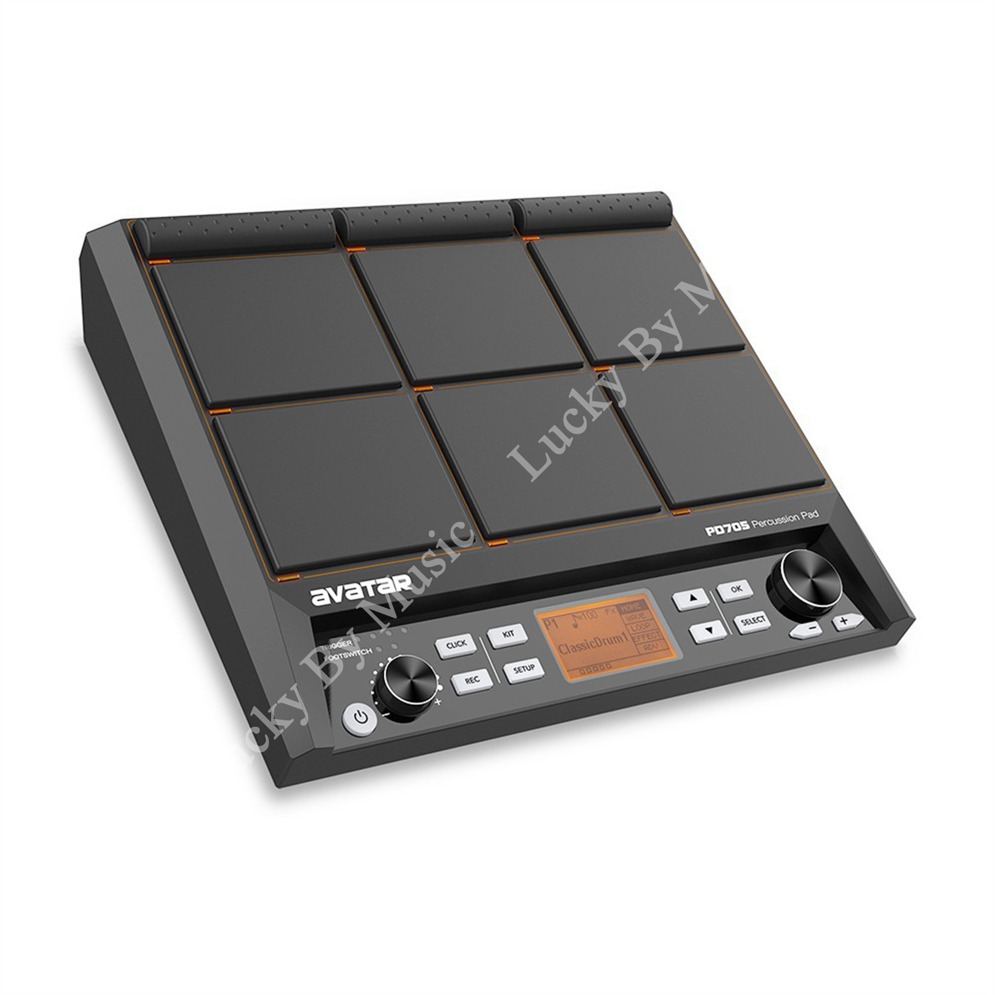 Avatar PD705 แพดกลองไฟฟ้า (Percussion Pad) เชื่อมโปรแกรมต่างๆง่ายๆด้วย USB เนื้อเสียงสมจริง มีให้เลือกถึง 608 เสียง
