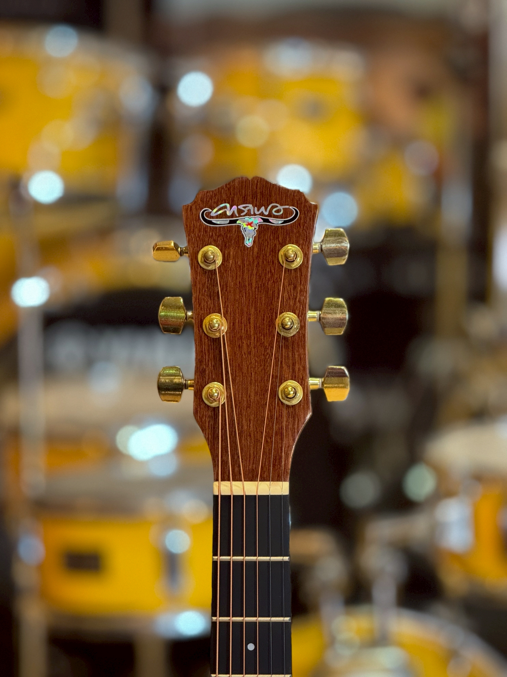 กีต้าร์โปร่งคาราบาว "ฉลองครบรอบ 40 ปี Carabao" ทรง dreadnought คอเต็ม ขนาด 41นิ้ว พร้อม ปิ๊ก ประแจ