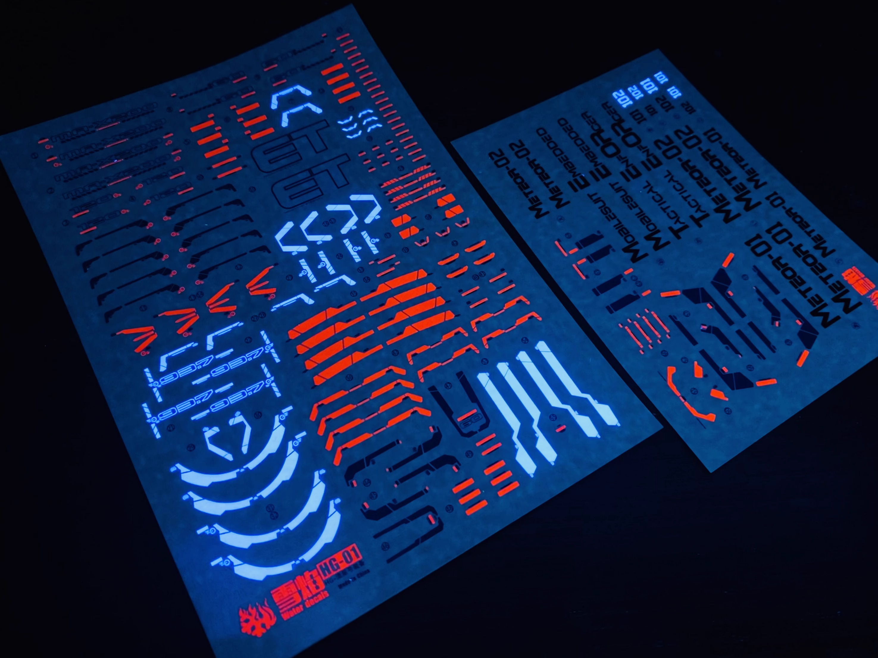 Water Decal 002 HG1/144 Meteor Unit ยี่ห่อ X-Y model