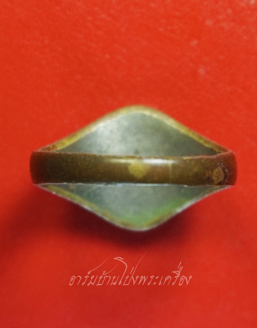 หลวงพ่อขอม วัดไผ่โรงวัว แหวน เนื้อกะไหล่เงิน(องค์ที่1)