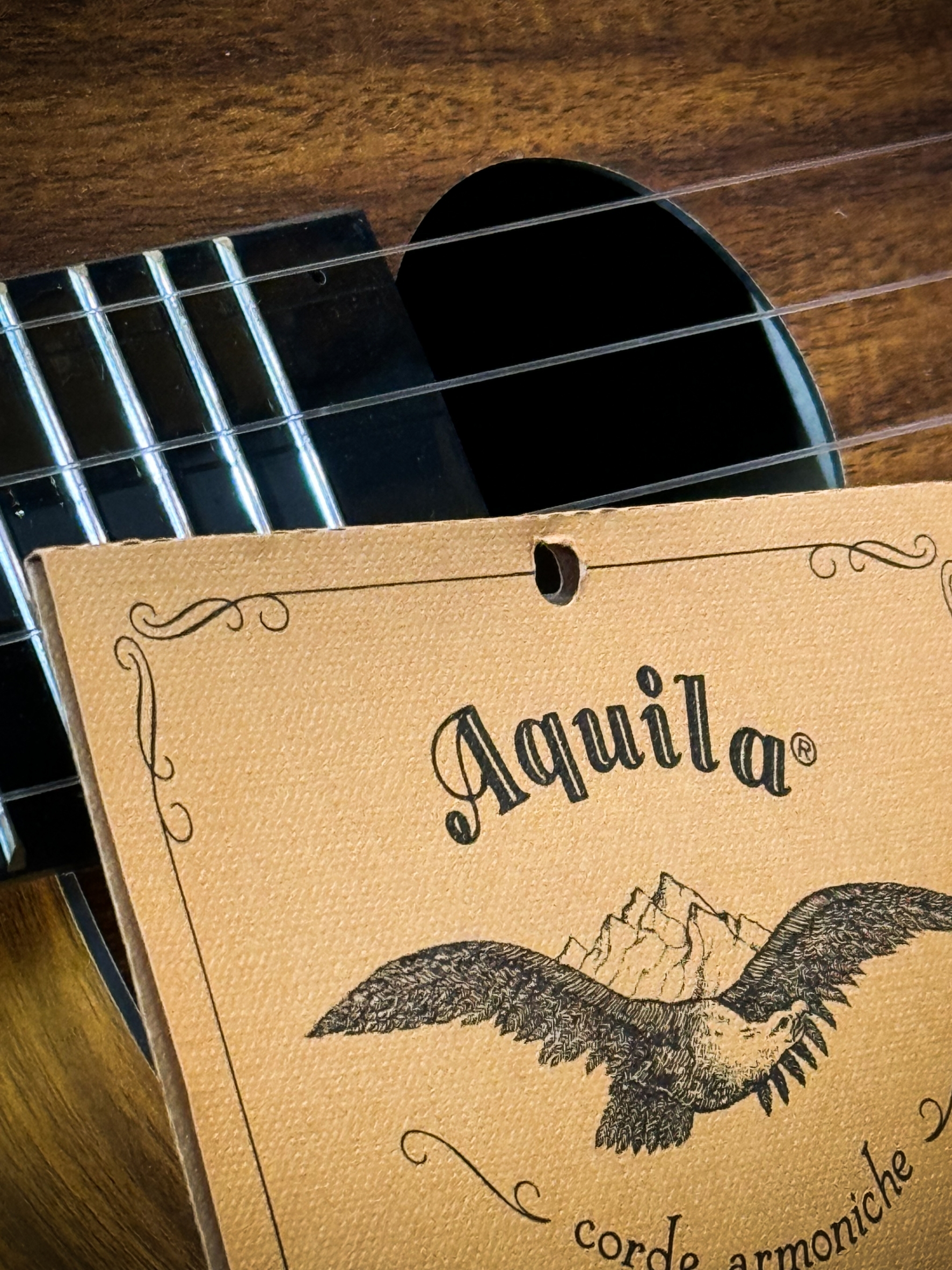 สายอูคูเลเล่คอนเสิร์ต Ukulele Strings Concert Aquila 7U ของแท้ Made in Italy ครบชุด 4 เส้น