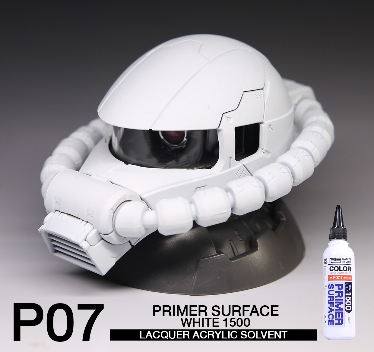 (RS-Raditz) Surfacer Primer P07 Surface Primer White 1500 120ml