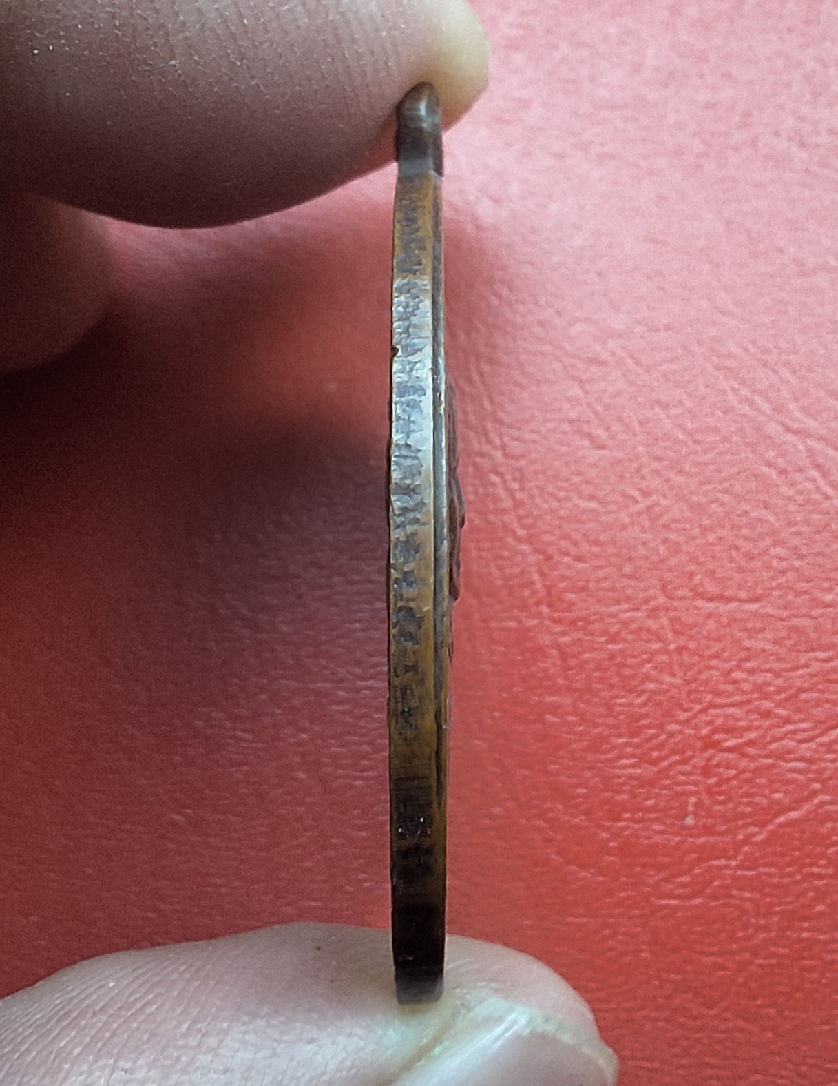 พระครูบุญนาค วัดลำพยอม รุ่นแรก ปี๒๕๒๑ เนื้อทองแดง(องค์ที่4)