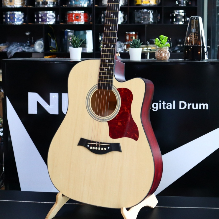 🔴 กีต้าร์โปร่ง Passion 41 นิ้ว มีเหล็กขันคอ พร้อมเซตของแถมเพียบ🎁 รับประกันสินค้า💯