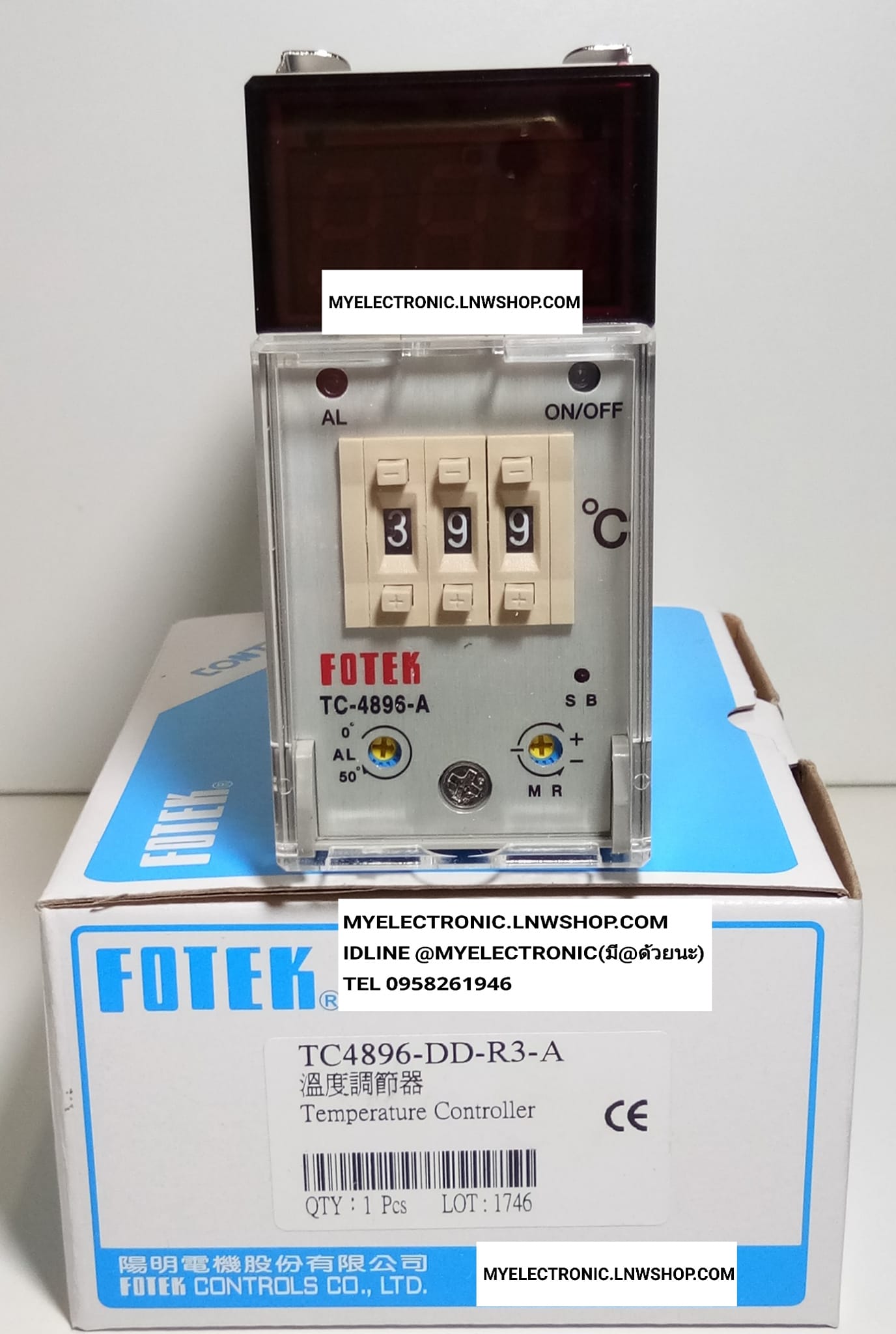 ขาย TC-4896-A ยี่ห้อ FORTEK ไต้หวัน TAIWAN ของแท้ MODEL TC4896A FOTEK TC-4896-DD-R3-A ราคา ตัวละ . . . . หน่วย บาท