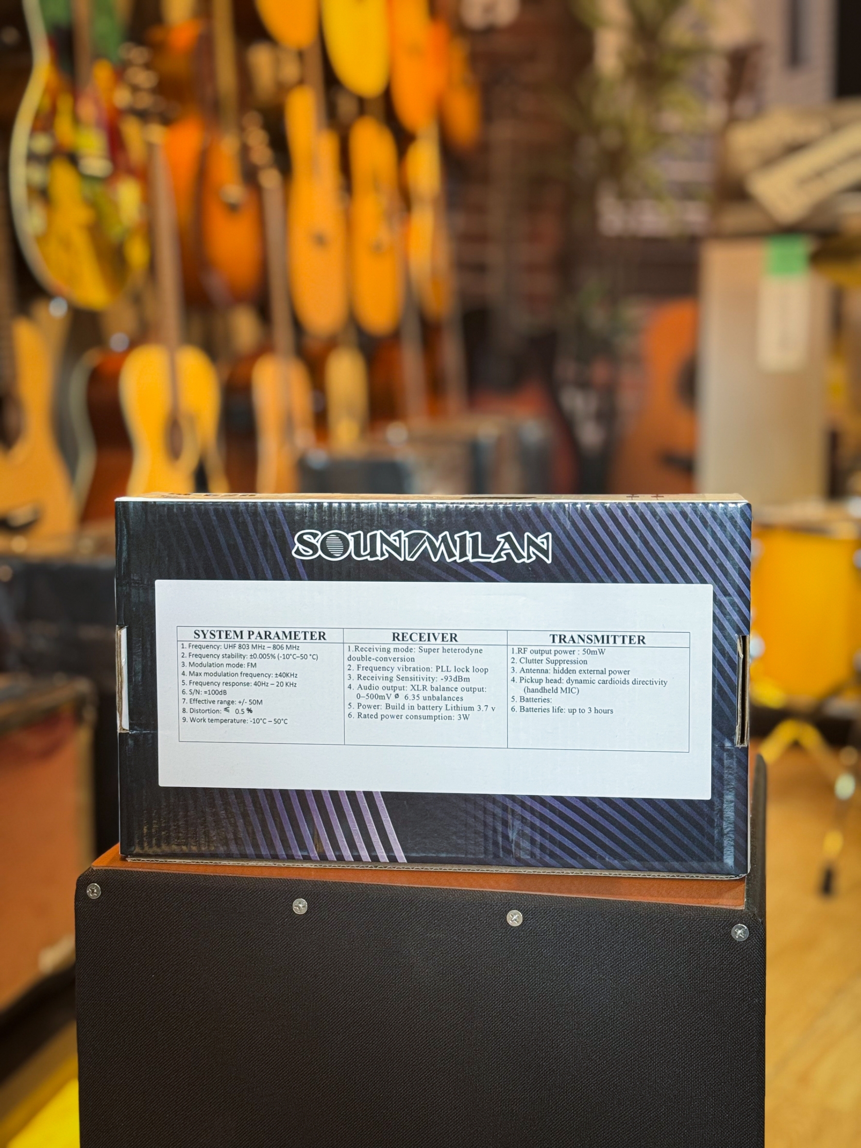 Soundmilan ไมค์ลอยไร้สาย รุ่น M-626 แบบหนีบปกคอเสื้อ 2 ตัว ย่านความถี่ UHF มีจอแสดงคลื่น ลำโพงบลูทูธ