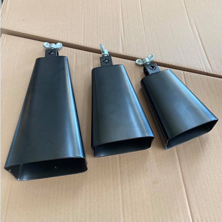 คาวเบล มีให้เลือก 3 ขนาด สีดำ มีรีวิวเสียง คาวเบลล์ พร้อมขาจับ อุปกรณ์ กลองชุด เสียงแน่น กังวาล