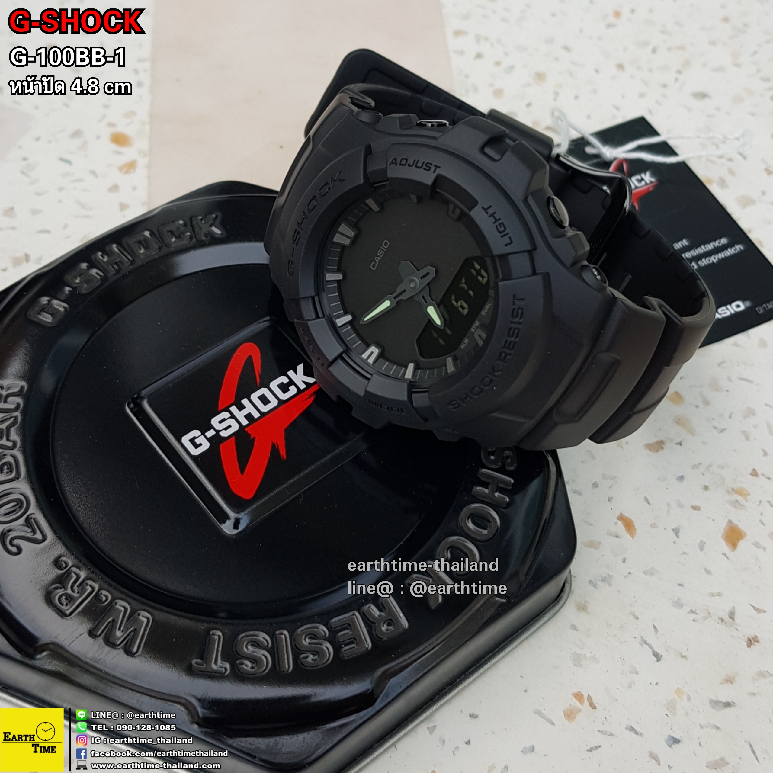 G-Shock ของใหม่แท้100% รับประกัน 1 ปี G-100BB-1ADR