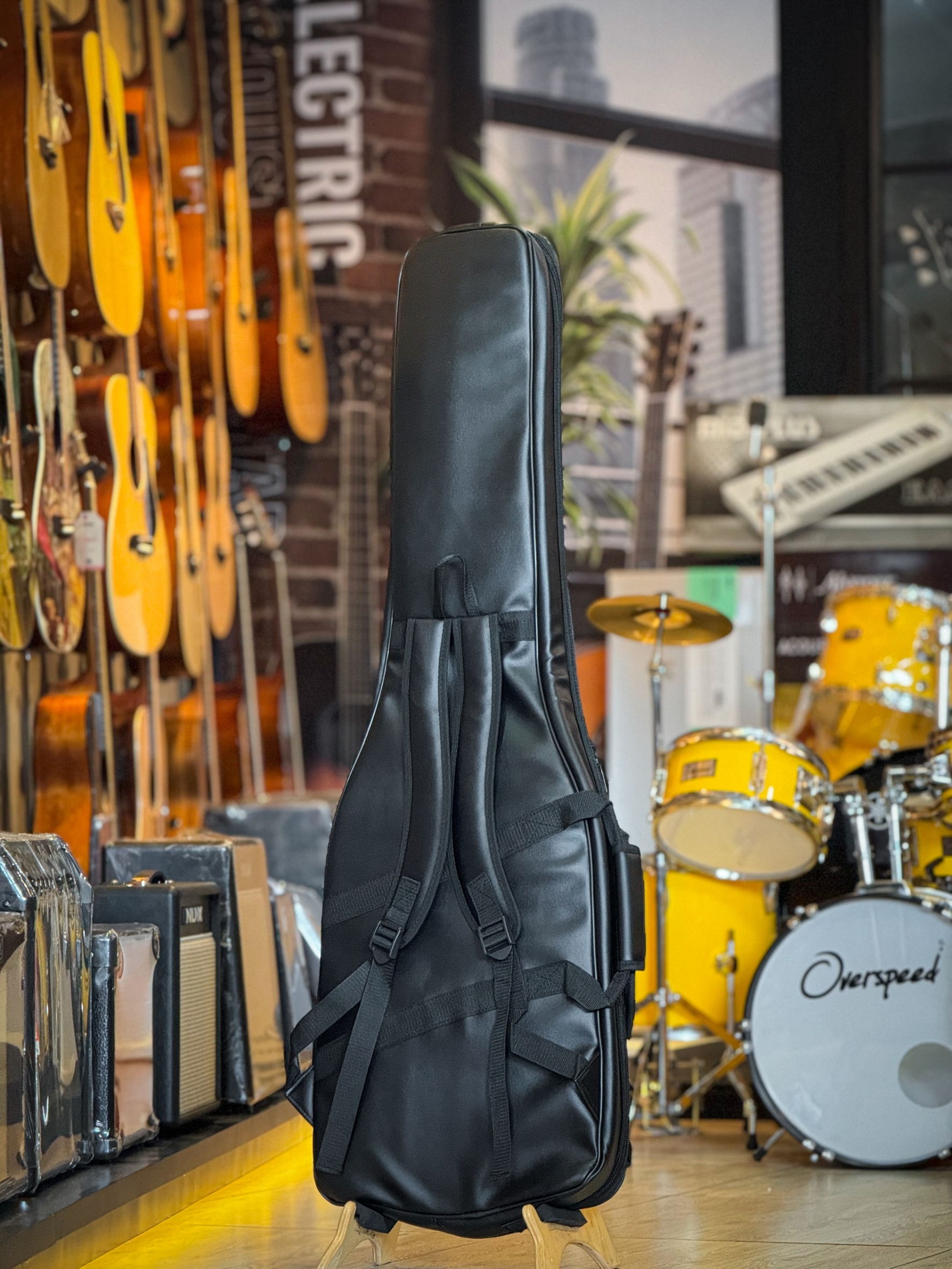 ซอฟเคสเบส TAKANE บุฟองน้ำ 12 มิล Soft Case bass กันน้ำได้ ด้านในมีที่ล็อคคอ หูหิ้ว สายสะพาย