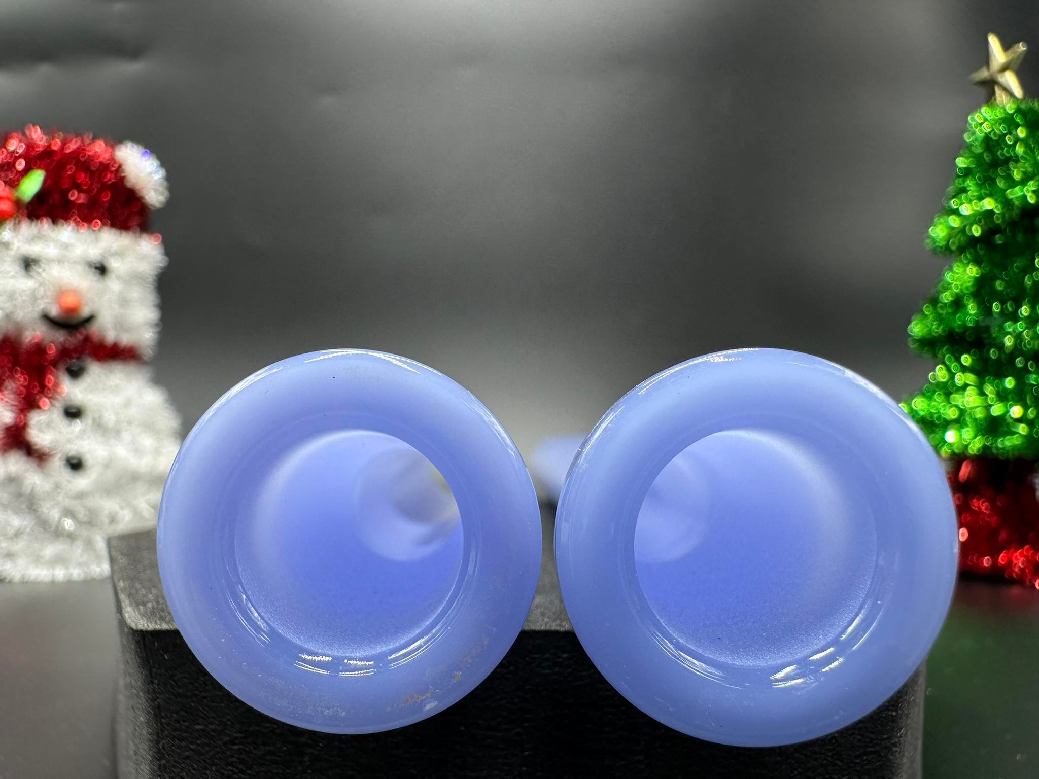 Sky Blue Adaptor Glass Bong (14 cm.)