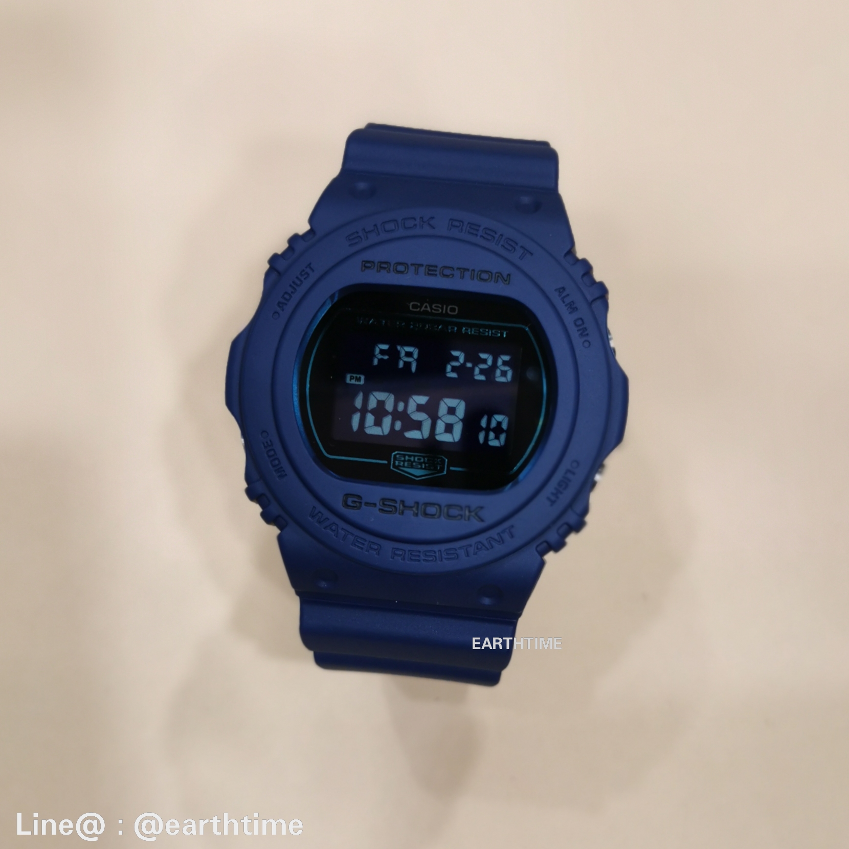 G-Shock Matte Black & Blue ของใหม่แท้100% รับประกัน 1 ปี รุ่น DW-5700BBM-2DR