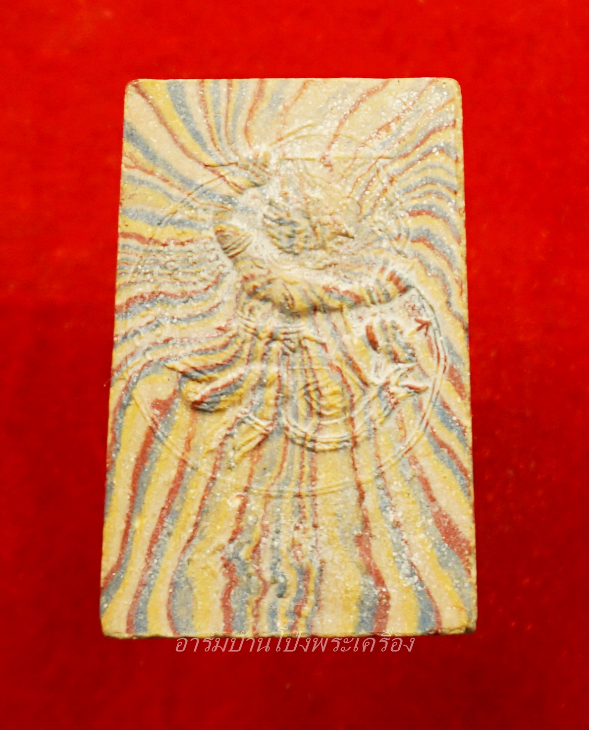 หลวงปู่หนู วัดทุ่งแหลม สมเด็จขาโต๊ะ พิมพ์เล็ก สายรุ้ง(องค์ที่1)