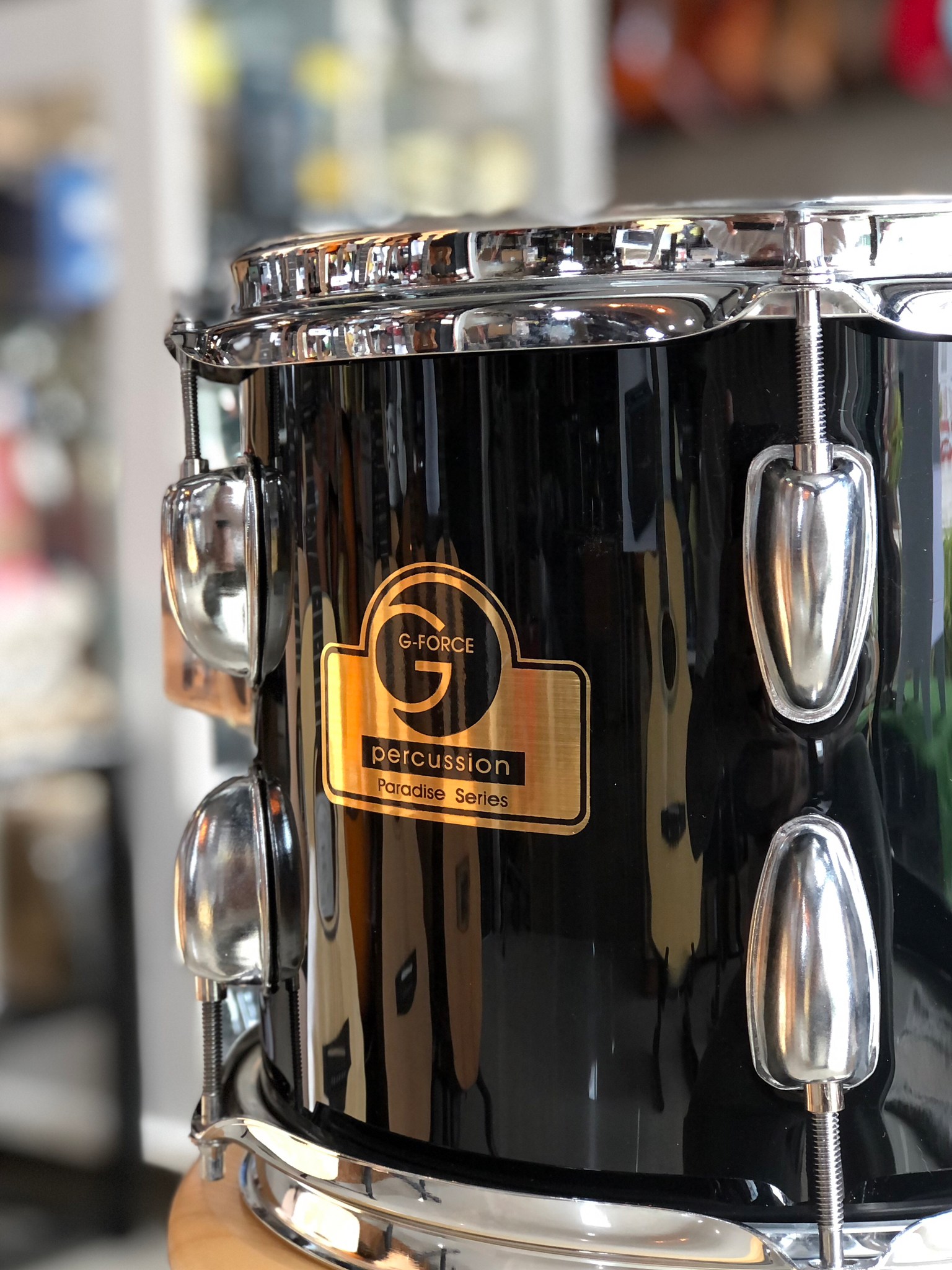 (พร้อมส่ง 🚚) กลองทอมแยก G-force 10,12 นิ้ว เลือกขนาดได้ กลองทอมแยกขาย สีดำ กลองทอมเสริม อะไหล่โครเมี่ยม