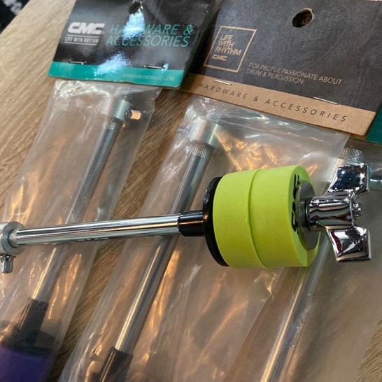 ก้านต่อฉาบ CMC [CM-EXS01] สำหรับต่อฉาบ หรือ แฉใบเล็กๆ มีตัว Lock กันเกลียวคลายหรือหลุด ก้านต่อฉาบ โฟมรองฉาบ2ชิ้น *คละสี