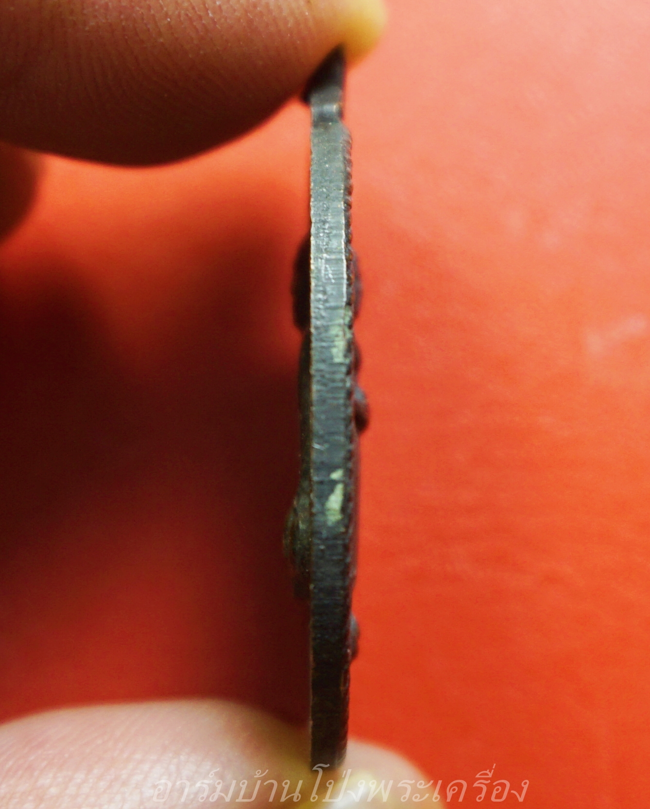 หลวงพ่อหลุย วัดปลักแรด หลังหลวงพ่อบ้านแหลม ปี๒๕๒๑ เนื้อทองแดงรมดำ(องค์ที่1)