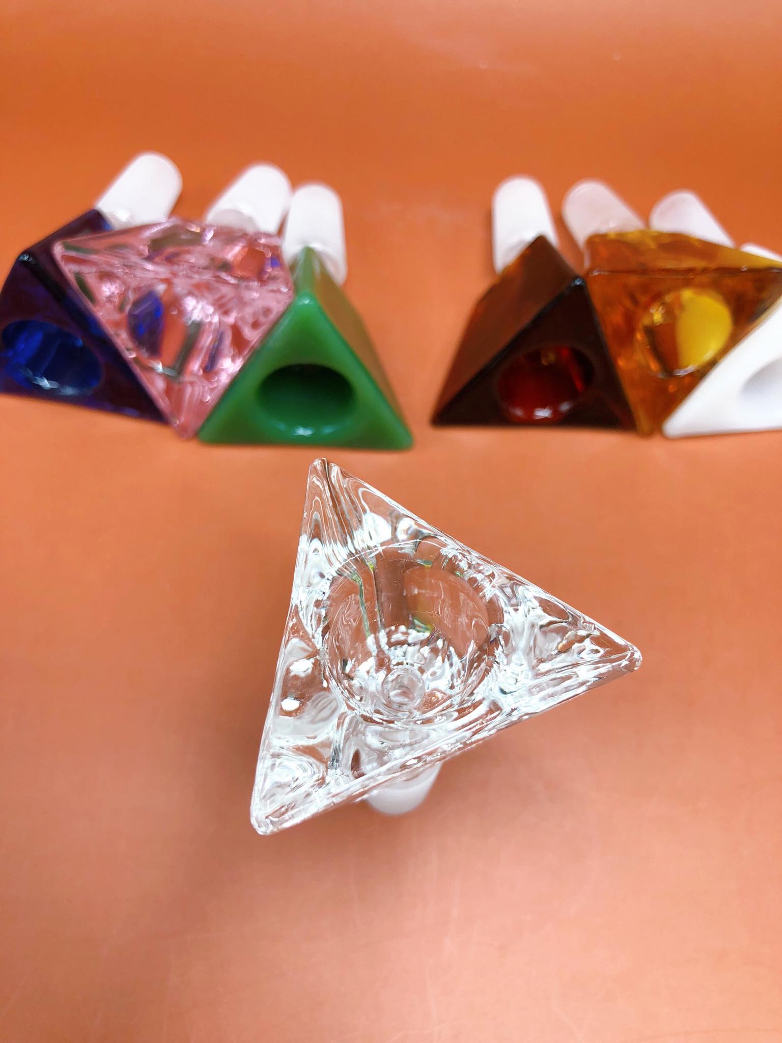 Triangle Diamond Glass Cup (14.5mm.)