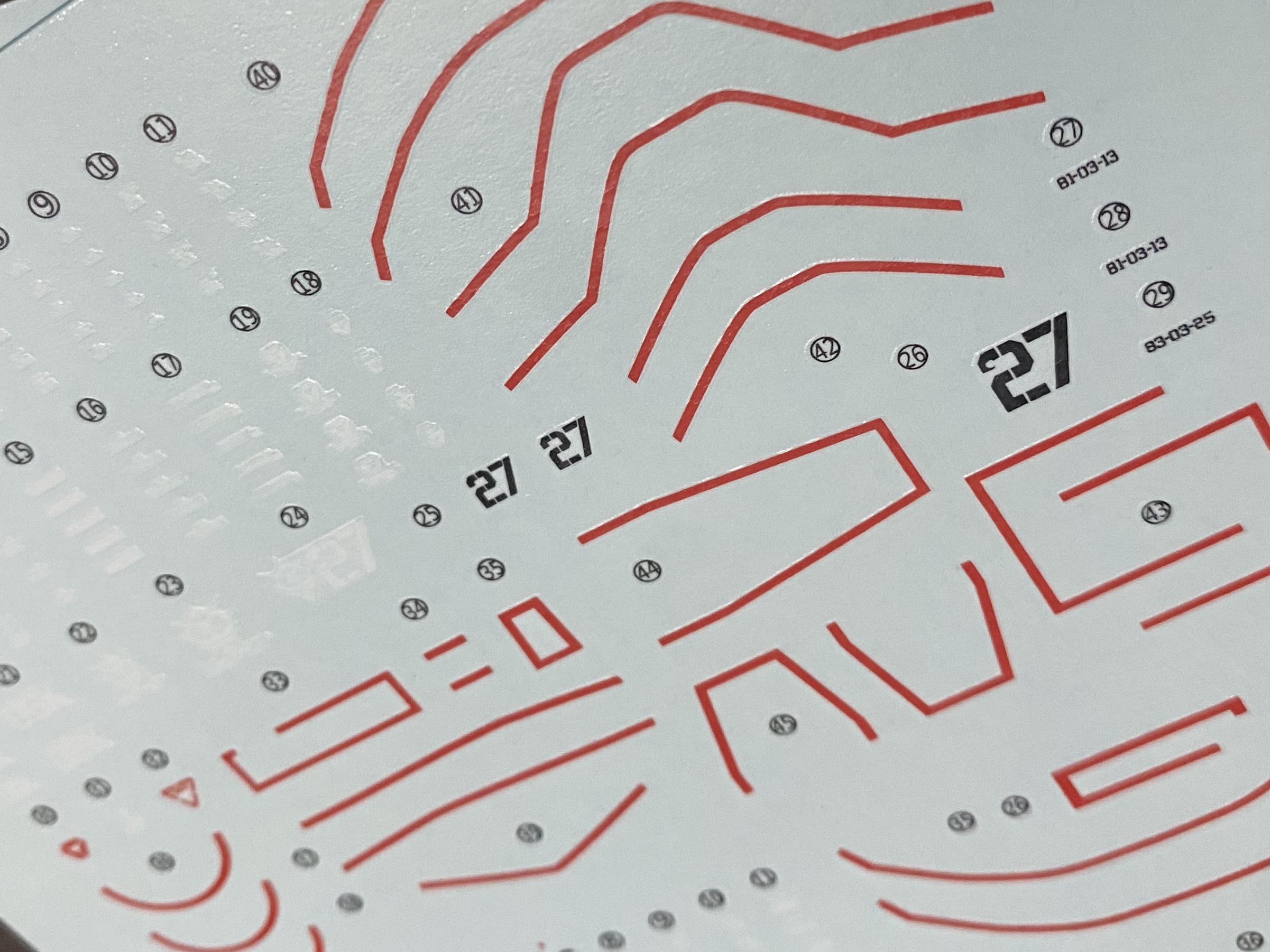 Decal 103 HG 1/144 Zaku Cannon Test Type Gundam The Origin ยี่ห่อ X-Y model