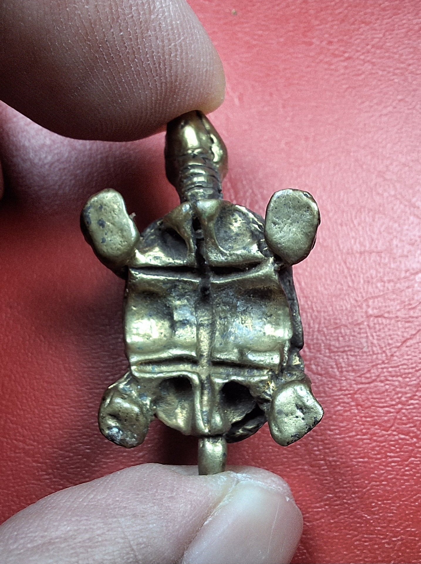 พญาเต่าเรือน หลวงพ่อเจ๊ก วัดเขาแดงตะวันตก จ.พัทลุง เนื้อทองเหลือง(องค์ที่1)