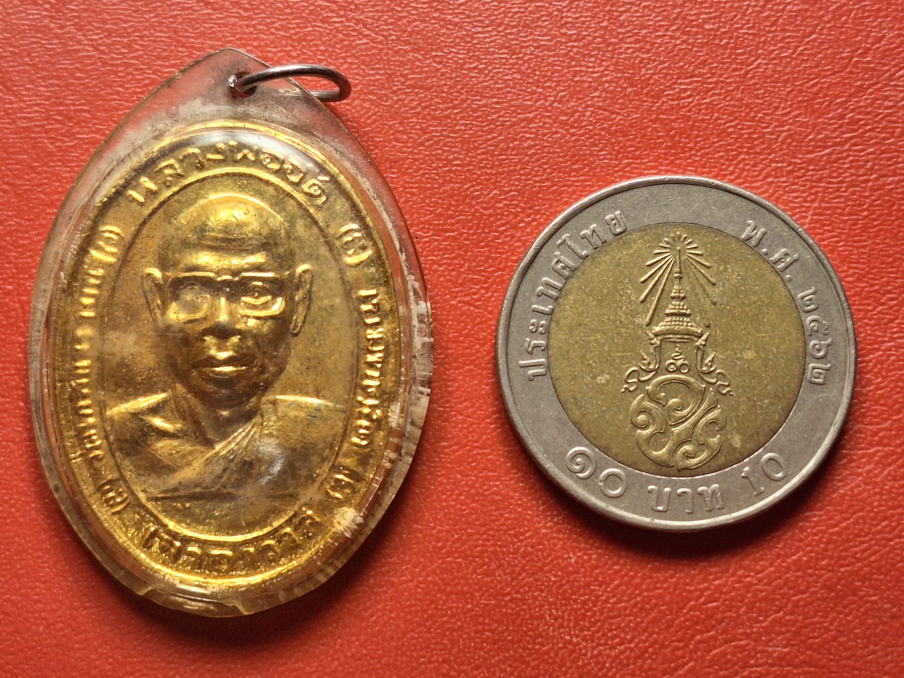 หลวงพ่ออ๊ด วัดโกสินารายน์ ปี๒๕๑๔ ตัดหู เลี่ยมเดิมจากวัด แจกกรรมการ(องค์ที่4)