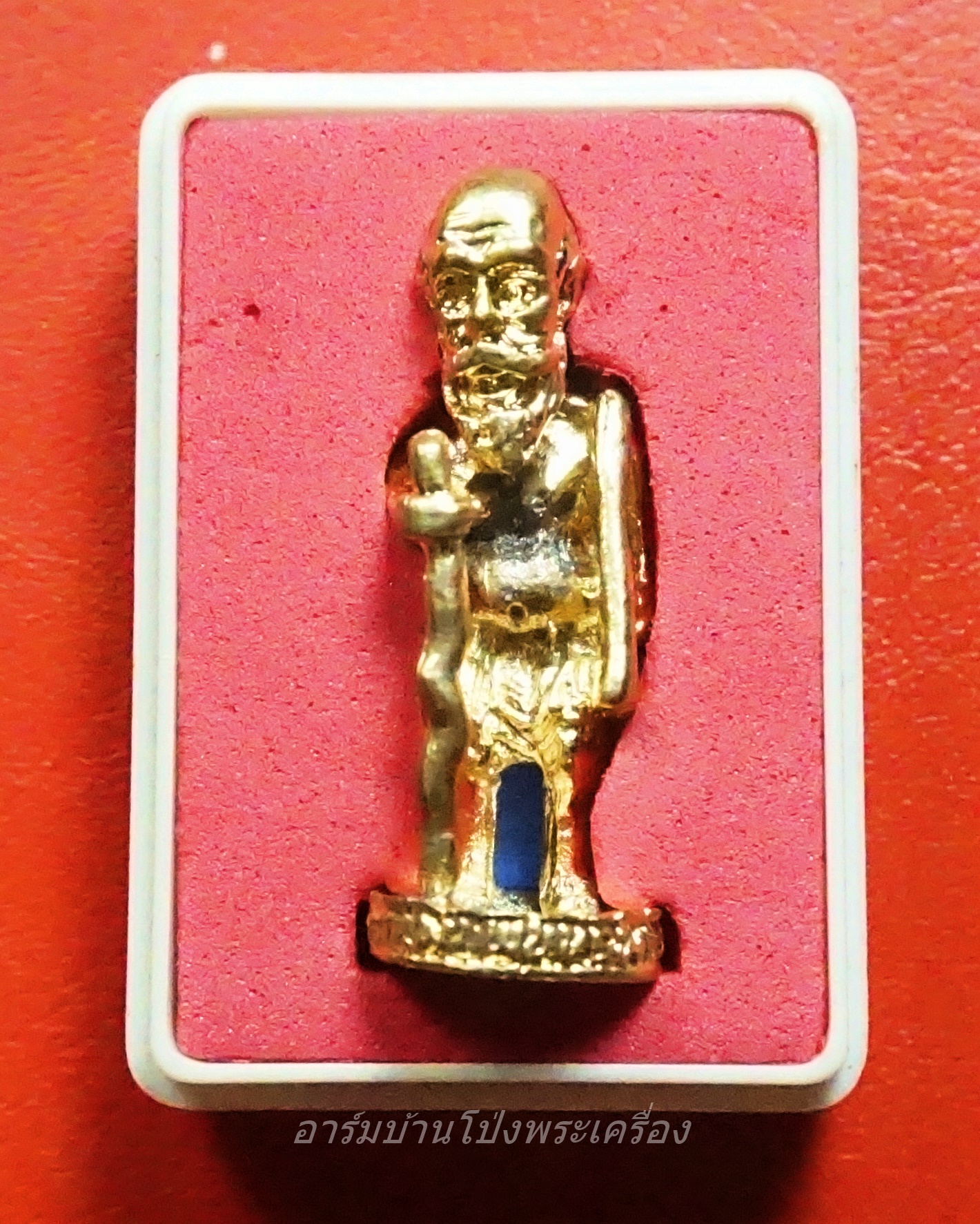 หลวงพ่อสมพงษ์ วัดใหม่ปิ่นเกลียว รูปหล่อชูชก เพิ่มพูนทรัพย์ เนื้อฝาบาตร(องค์ที่1)