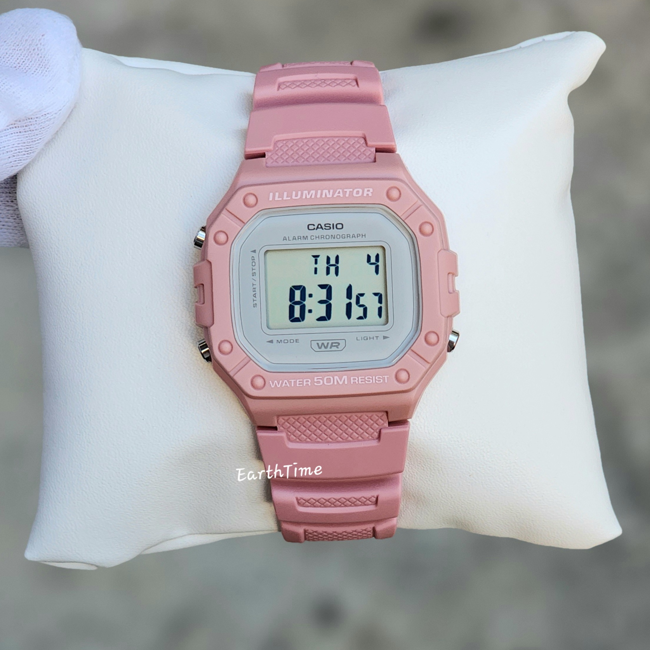 CASIO สายเรซิ่น รุ่น W-218HC-4AV