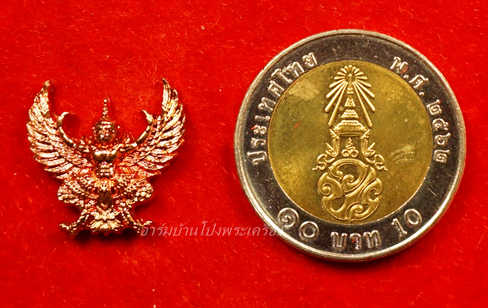 หลวงพ่อแป๊ะ วัดสว่างอารมณ์ พญาครุฑ จิกทรัพย์ รับโชค เนื้อทองแดง งานไหว้ครู ปี๖๒(องค์ที่2)