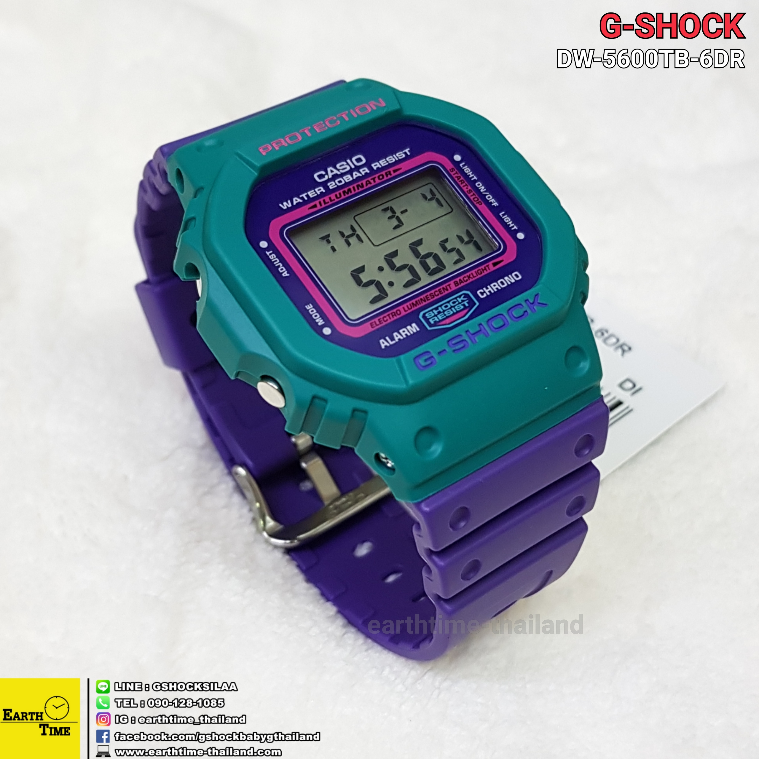 G-Shock DW-5600TB Throw Back ของใหม่แท้100% รับประกัน 1 ปี รุ่น DW-5600TB-6DR