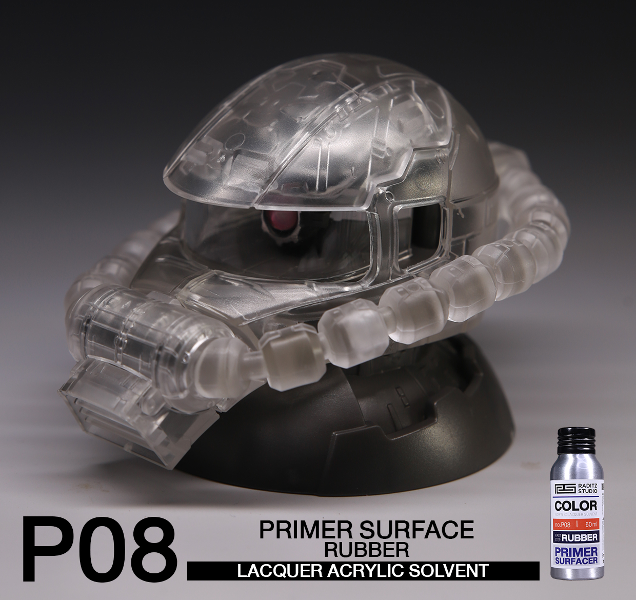 (RS-Raditz) Surfacer Primer P08 Surface Primer Rubber 60ml