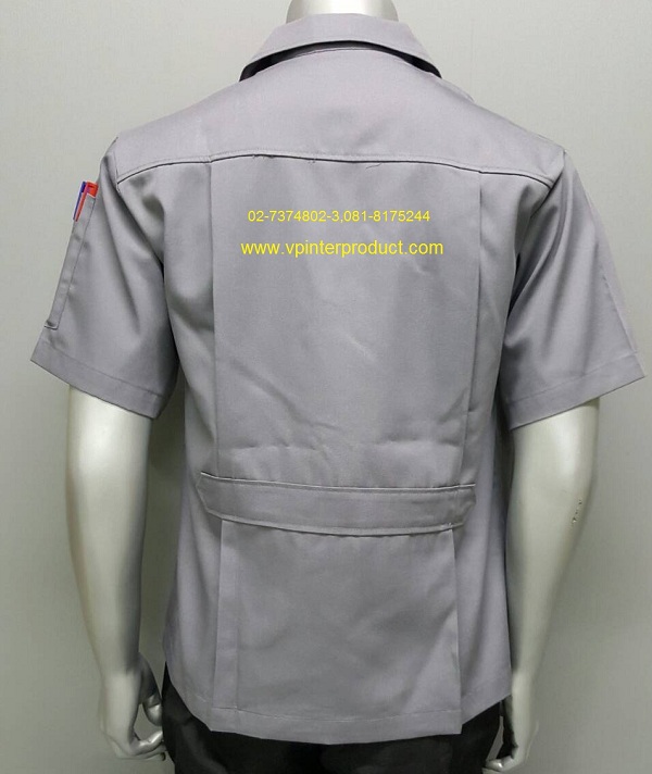 เสื้อช่าง เสื้อช็อบ แขนสั้น สีเทา สีเลือดหมู สีน้ำตาล สีฟ้า สีเขียว สีขาว สีกรมท่า ราคาถูก พร้อมส่ง