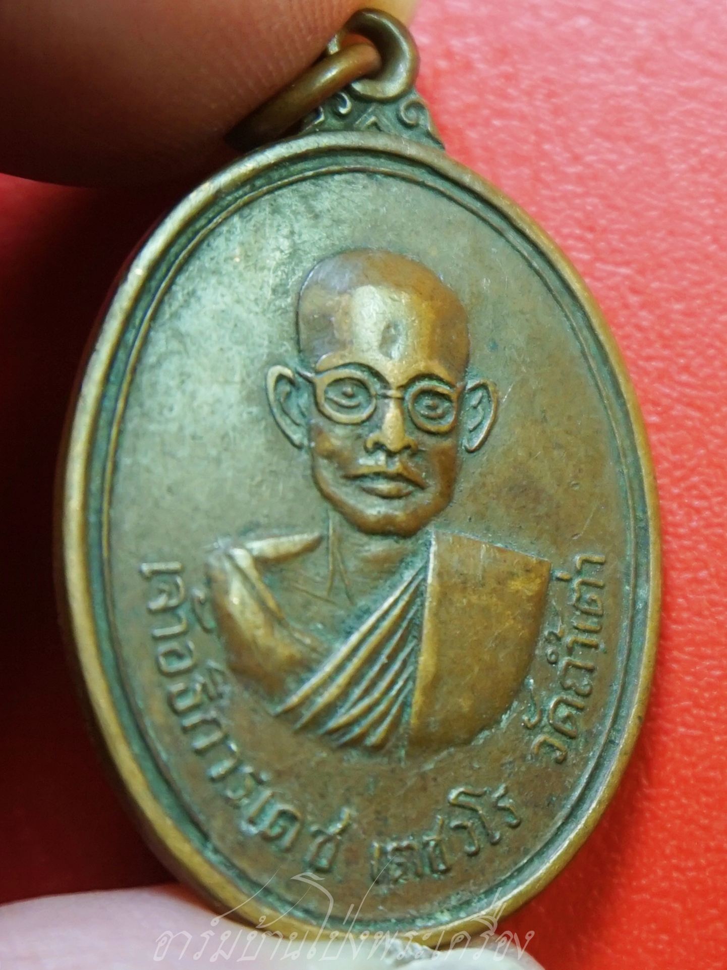 เจ้าอธิการเดช เตชวโร วัดถ้ำเต่า หลัง3หุบเขา เนื้อทองแดงผิวไฟ(องค์ที่1)