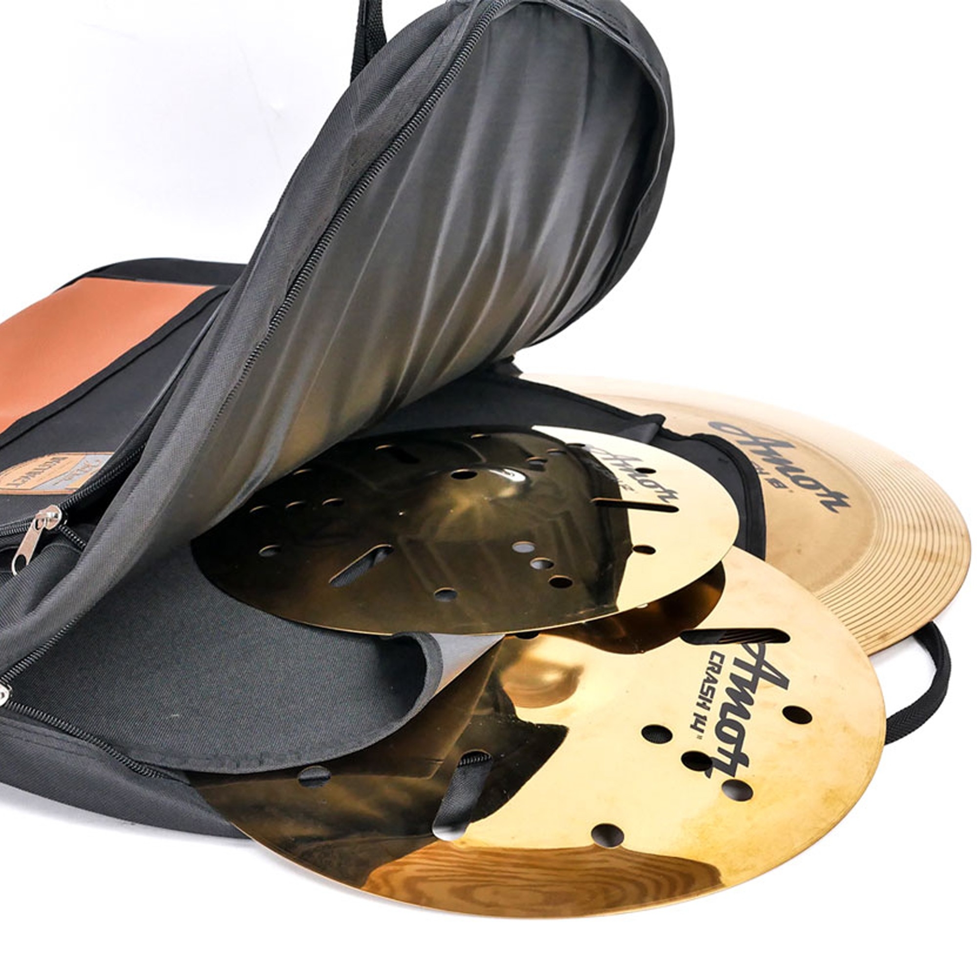 กระเป๋าฉาบ Makana สีดำ/ สีแดง รุ่น Onstage บุฟองน้ำหนา ใส่ฉาบ กันกระแทกได้ดี พร้อมหูหิ้ว สายสะพาย กระเป๋าใส่ฉาบ