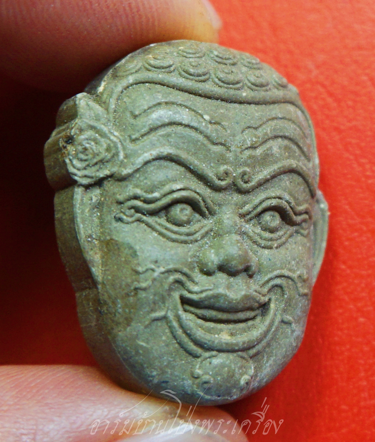 เจ้าเงาะ ครูบาปองพล สีลสังวโร วัดไชยผาบ จ.เชียงราย รุ่นมนต์จินดามณี เนื้อผงสีเทา(องค์ที่1)