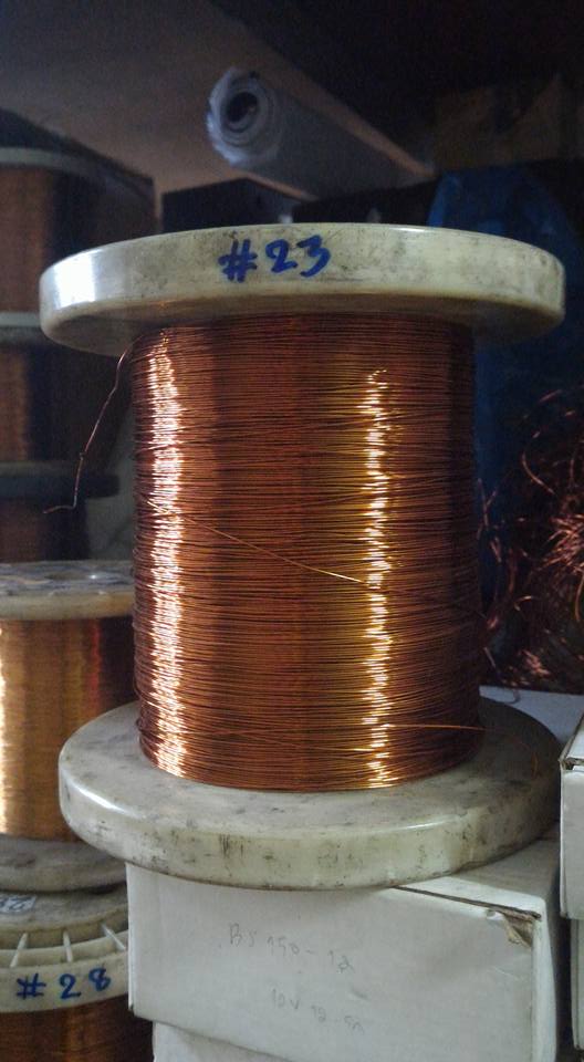 ลวดทองแดงเบอร์23 SWG S.W.G แบ่งขายเป็นเมตร ลวดทองแดงอาบน้ำยาเบอรฺ์23 AWG ลวดทองแดงแบ่งขายเป็นเมตร