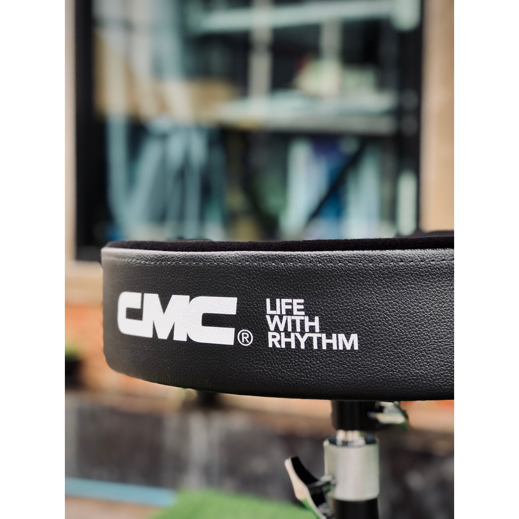 CMC เก้าอี้กลองชุด รุ่น CM-DT900 สีดำ เบาะกลม เบาะหนา ตัวล็อค