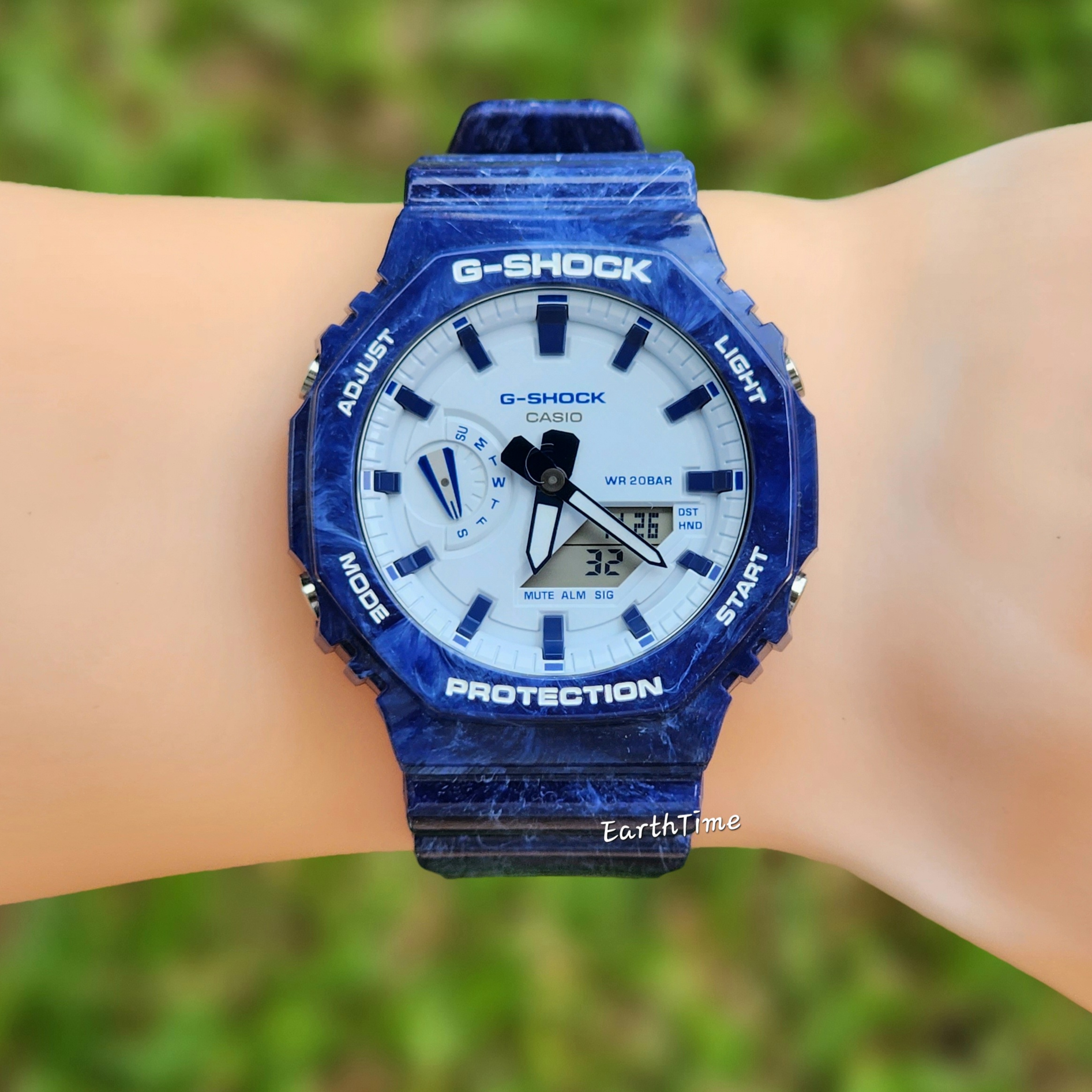 GA-2100BWP-2A l Blue and White Porcelain G-Shock Series l G-SHOCK