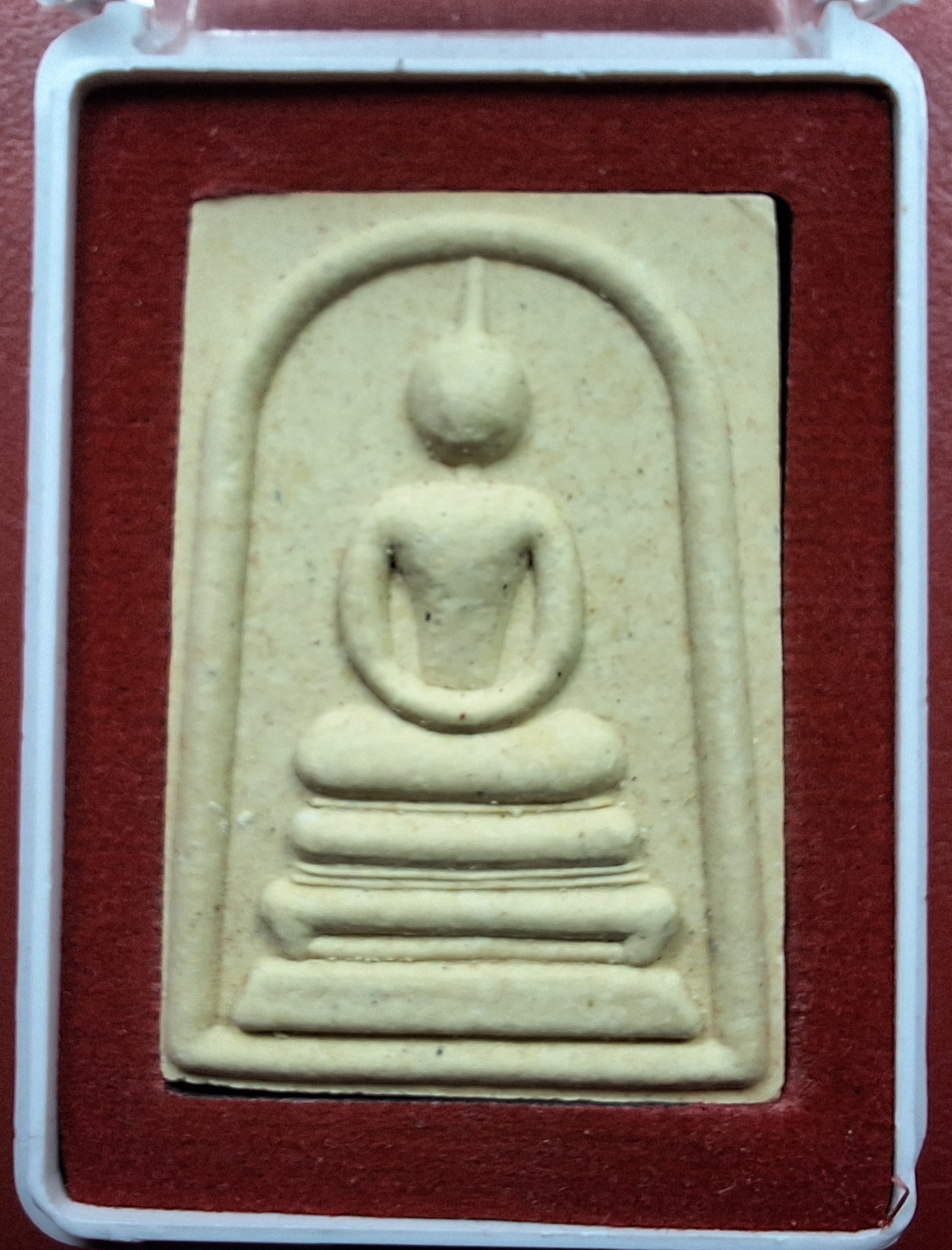 หลวงปู่แผ้ว ปวโร วัดรางหมัน สมเด็จ เนื้อผงพุทธคุณ รุ่นเสาร์ห้า(องค์ที่2)