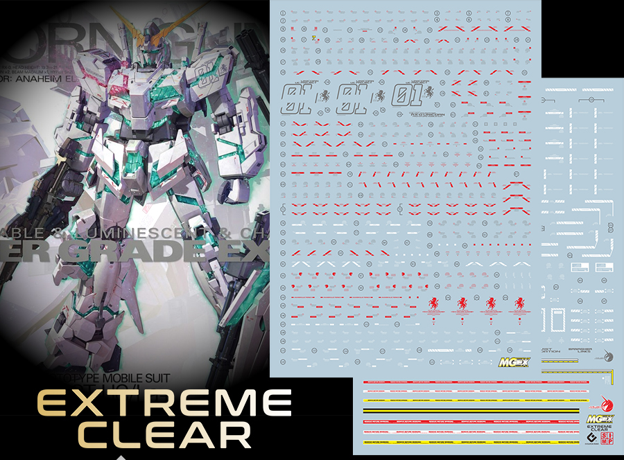 056 Water Decal MGEX Unicorn Gundam ยี่ห่อ S.I.M.P. Model Decal