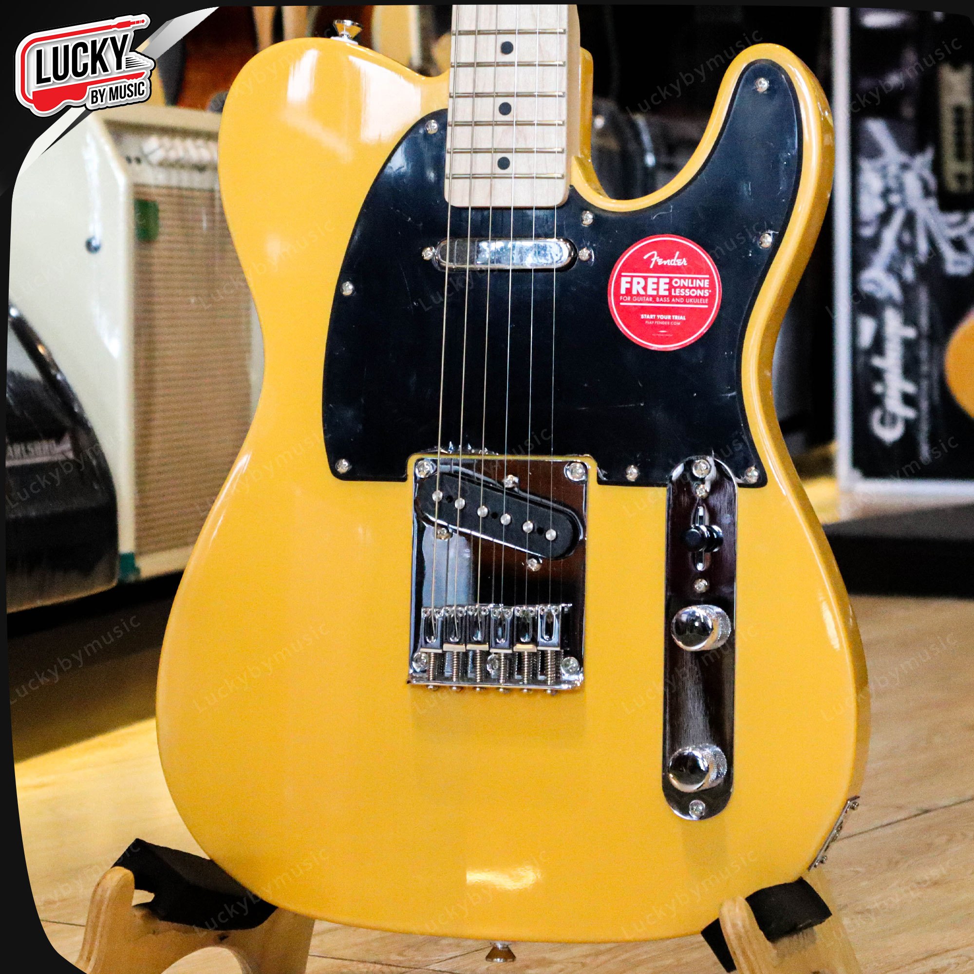 Squier กีตาร์ไฟฟ้า รุ่น Sonic Telecaster สี Butterscotch Blonde ปิ๊กอัพ SS