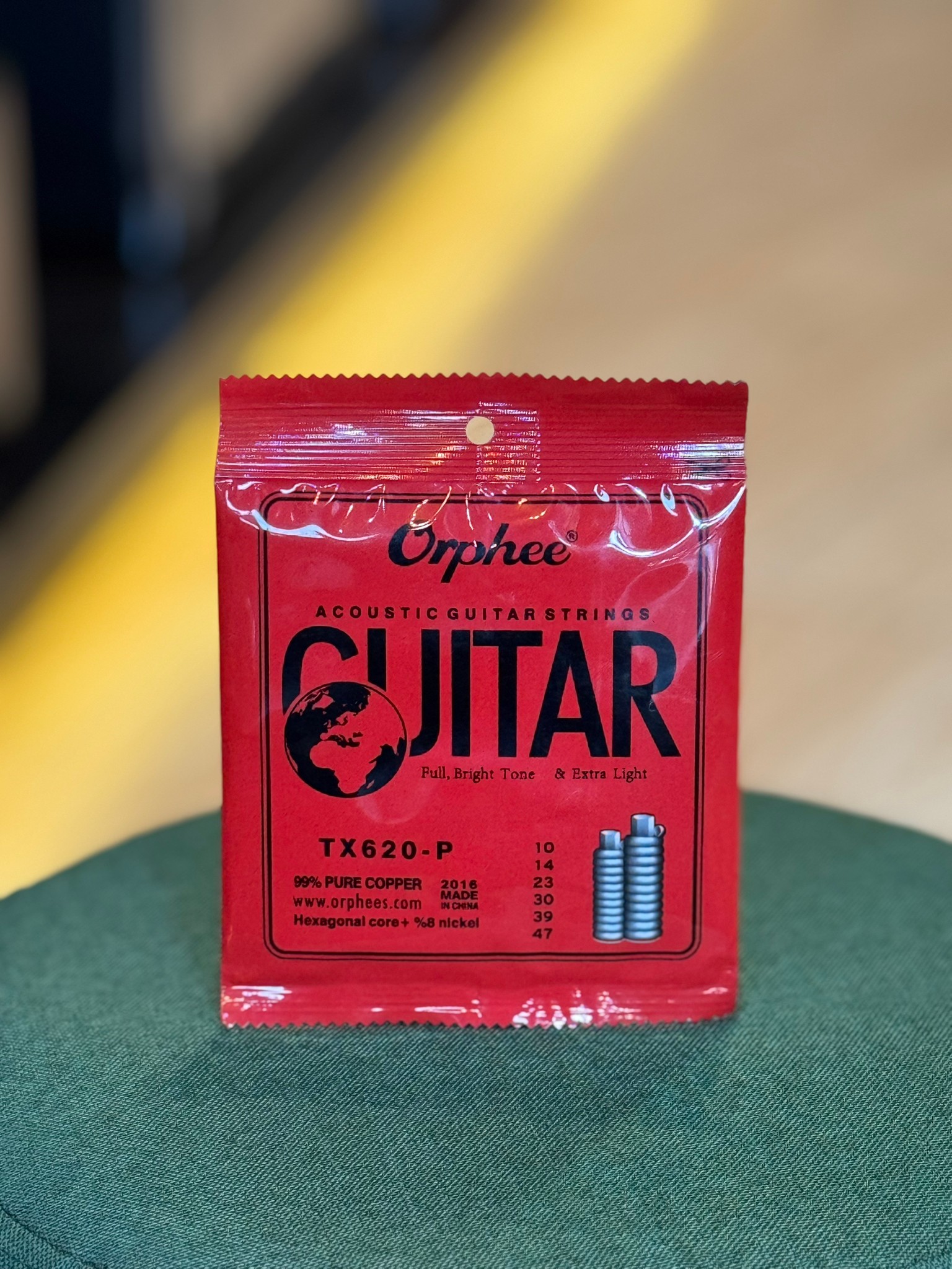 สายกีต้าร์โปร่ง Orphee ชุด 6 เส้น มีรุ่นให้เลือก สายกีต้าร์โปร่ง Acoustic Guitar สายสี