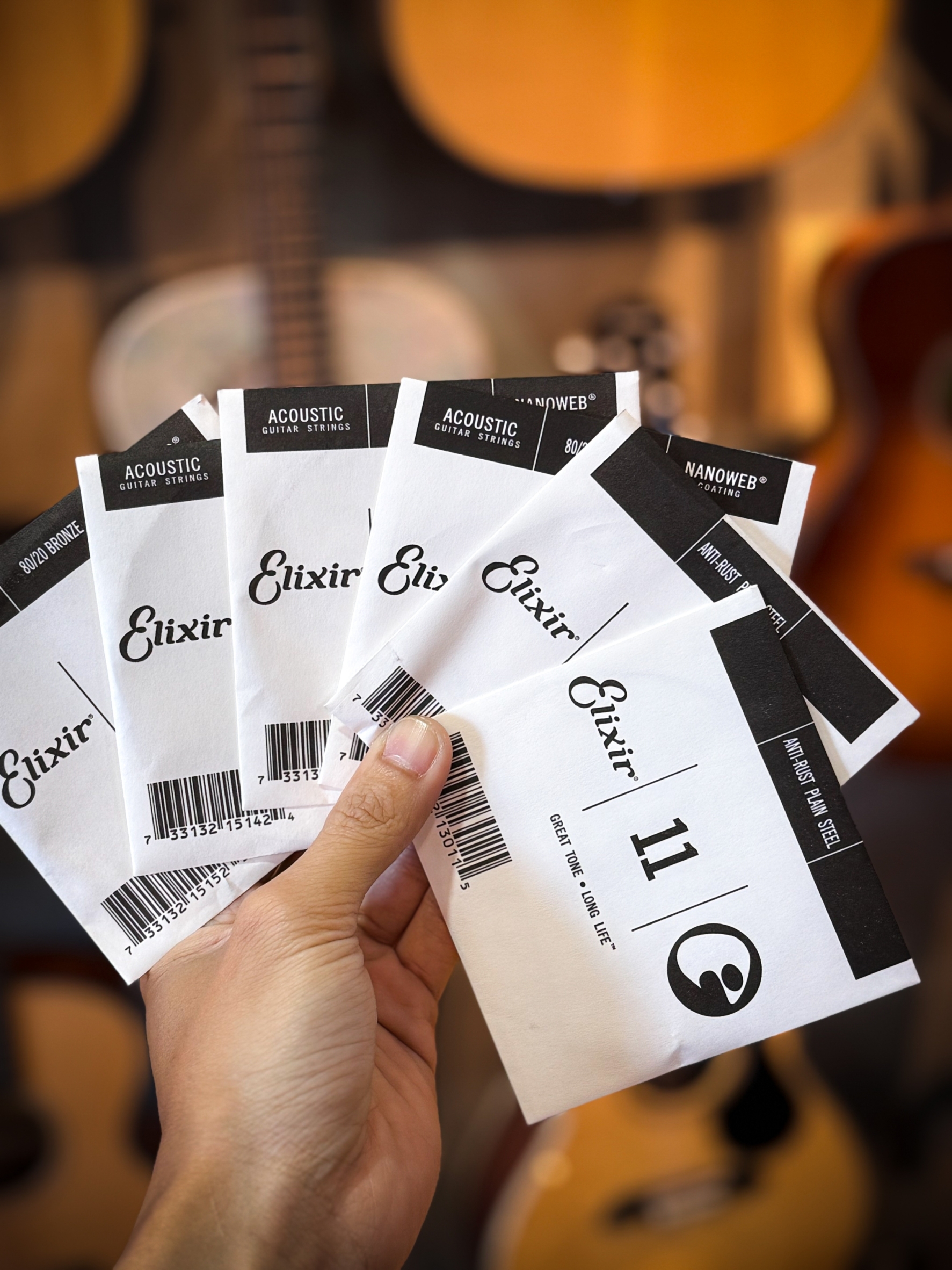 สายกีตาร์โปร่ง Elixir เบอร์ 11/52 Bronze 80/20 11027