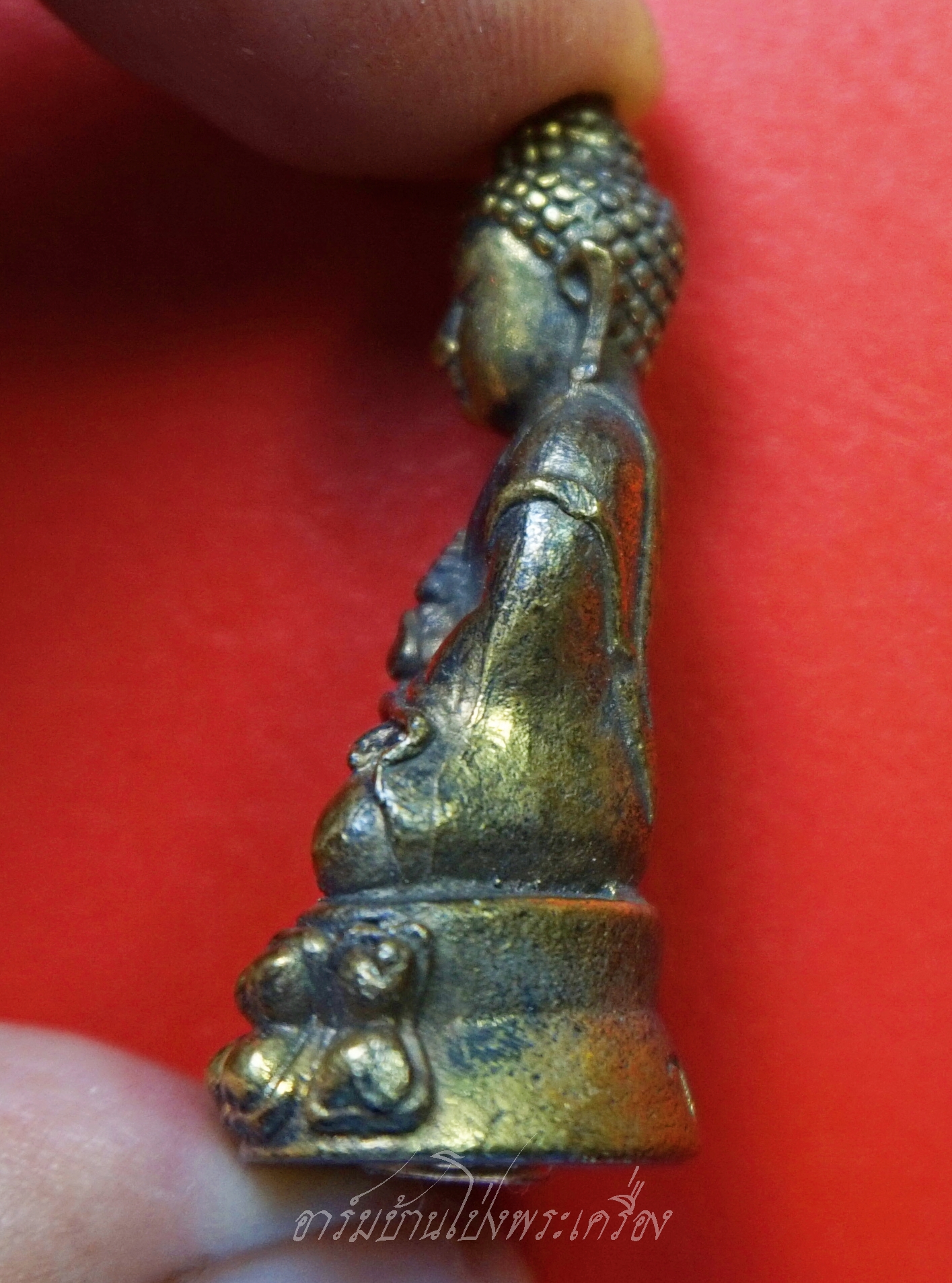 พระกริ่ง วัดเก่าต้นมะค่า เนื้อฝาบาตร(องค์ที่1)